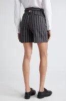 Thom Browne o1s22i1n0924 Striped Tailoring Shorts in Grey Size 27" / US 4 / IT 40 - 4 Thumbnail