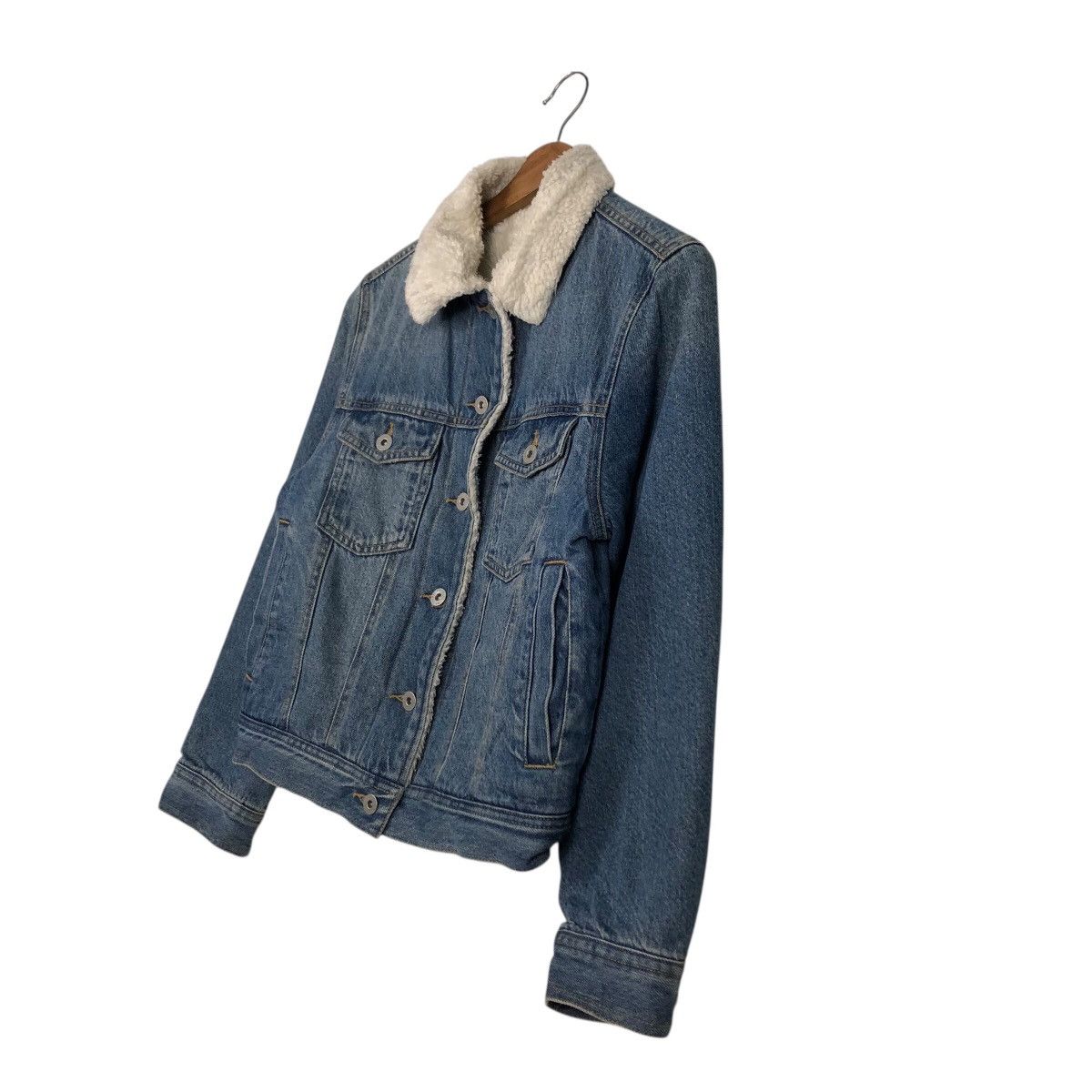 Japanese Brand 📌Vintage Trucker Denim Jacket Blanket GU Japan Issey Miyake Size US S / EU 44-46 / 1 - 3 Thumbnail