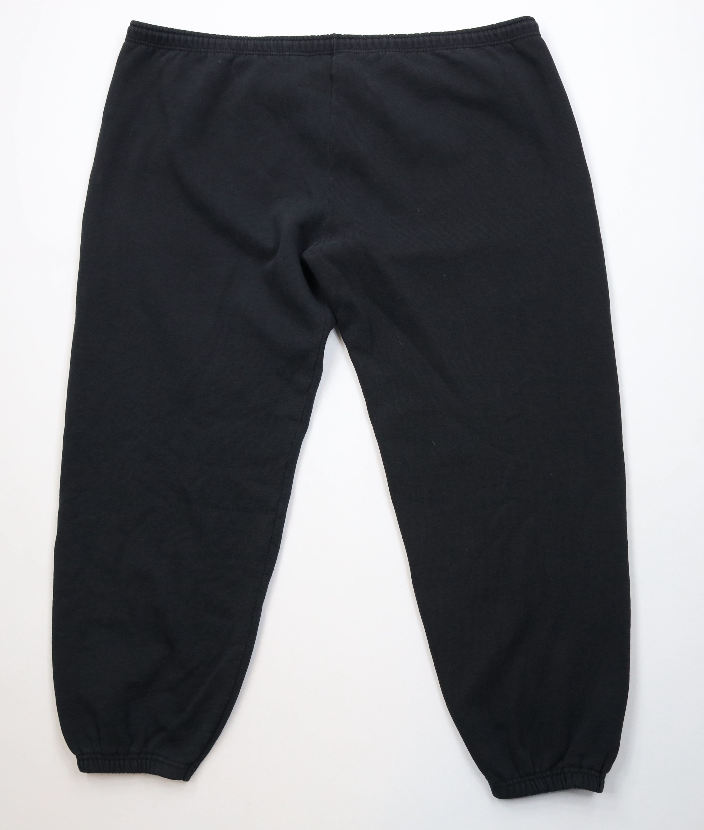 Vintage Vintage 90s Streetwear Blank Cuffed Sweatpants Joggers Black Size US 38 / EU 54 - 9 Thumbnail