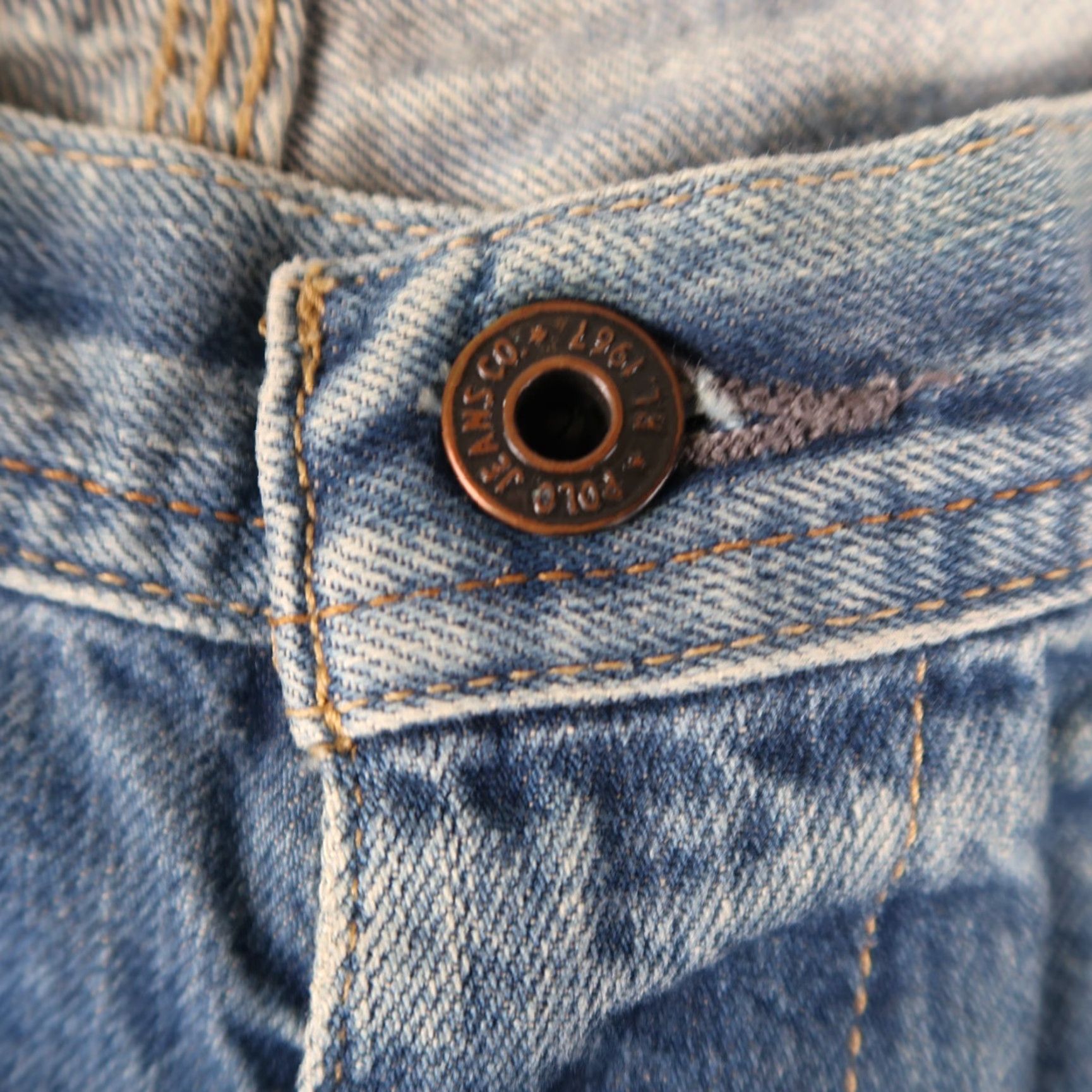 Ralph Lauren VINTAGE Ralph Lauren Polo Jeans Co Carpenter Denim Shorts 33 Men Blue 90s Distressed Pockets Zipper Jeans Company Shirt? Size US XS / EU 42 / 0 - 4 Thumbnail