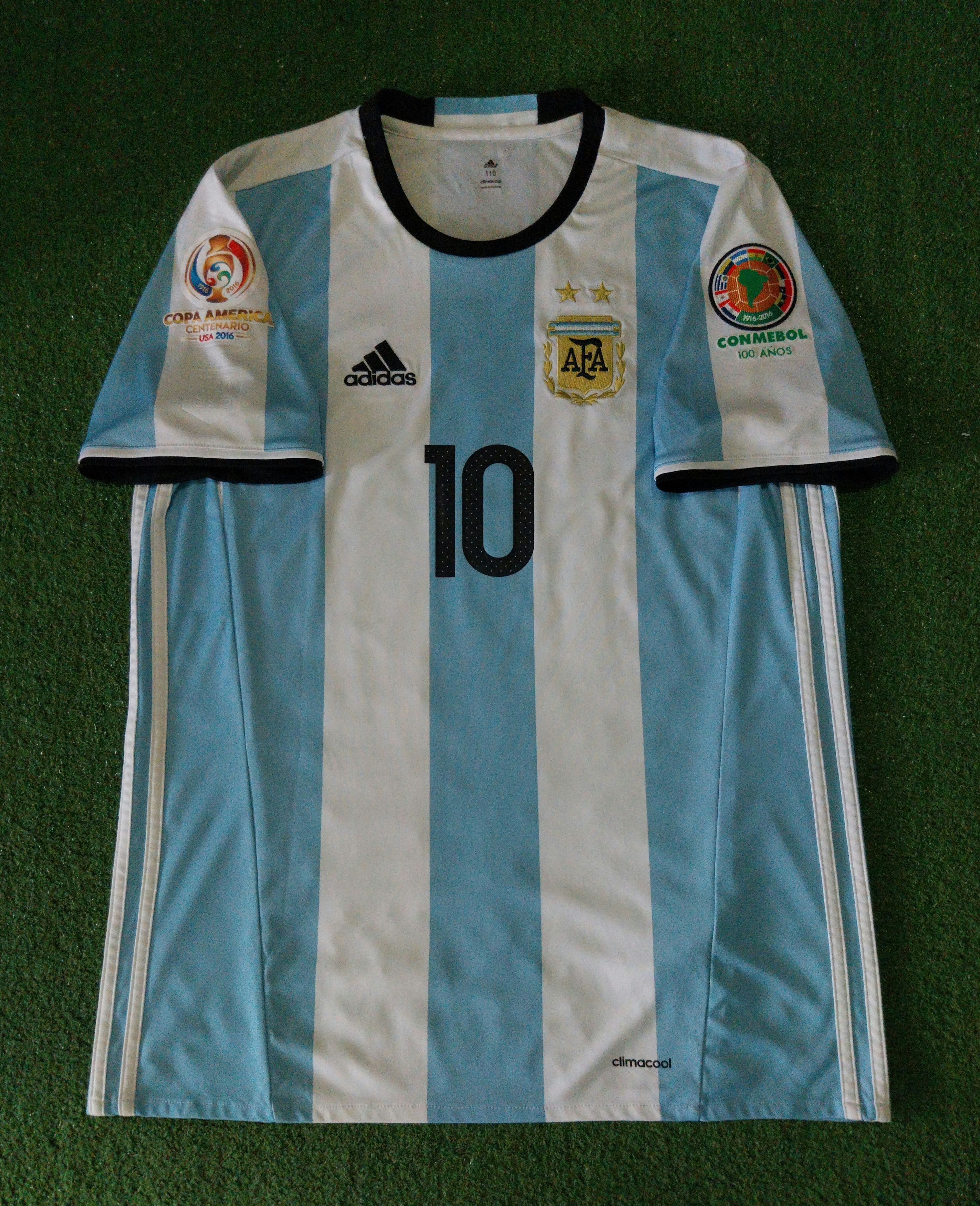 Adidas Argentina home 2016/2017 lionel messi jersey football Size US M / EU 48-50 / 2 - 1 Thumbnail