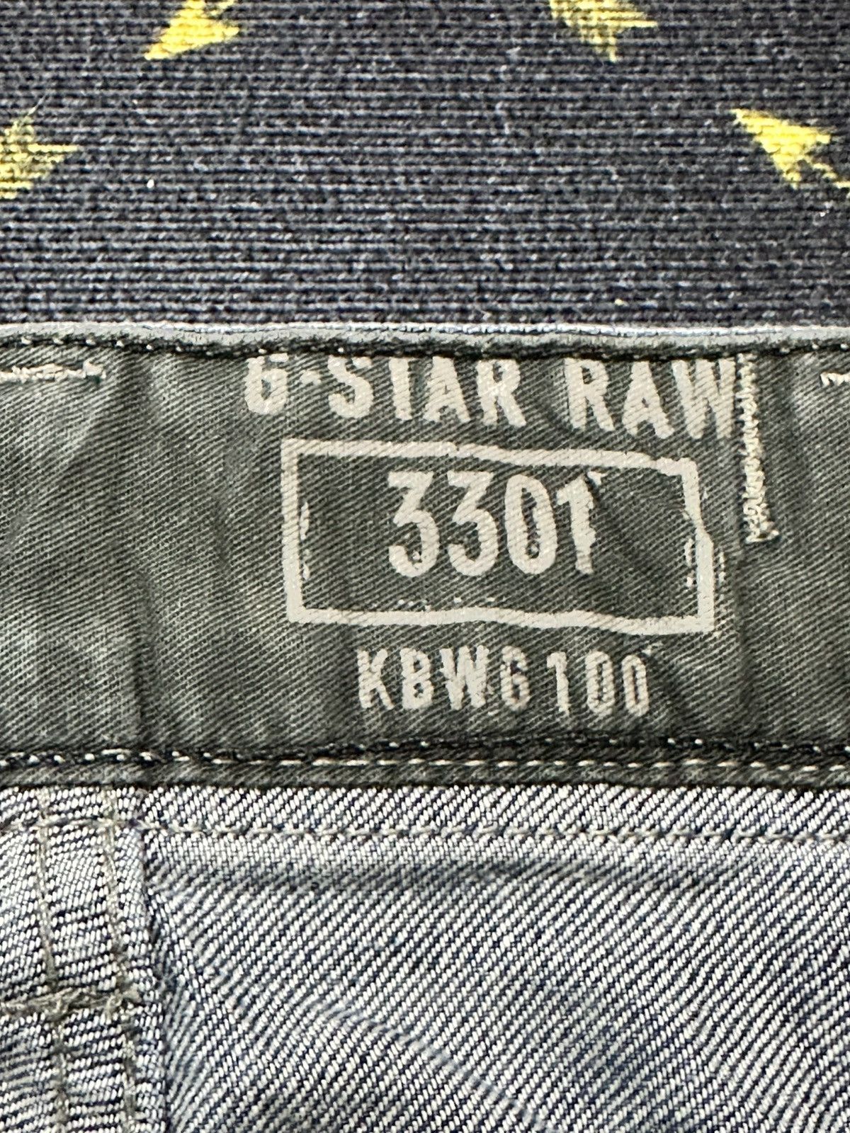 G-Star Vintage G-Star Raw 3301 Double Knee Tactical Jeans Size US 34 / EU 50 - 8 Thumbnail