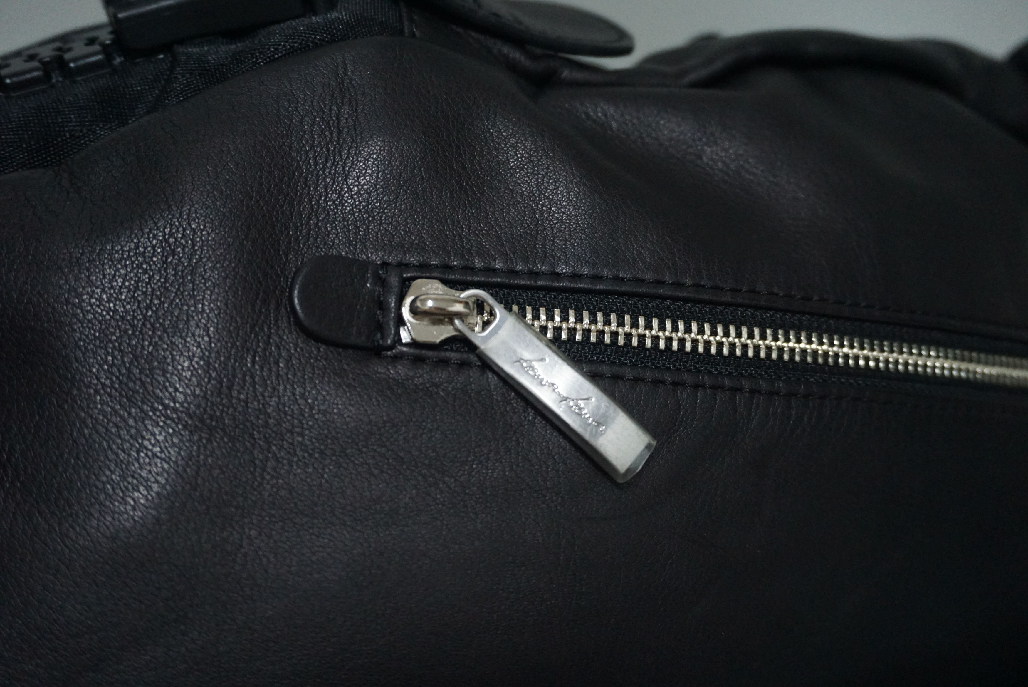 Japanese Brand KAWA KAWA JAPAN BY YOHJI YAMOMOTO FULL LEATHER BACKPACK Size ONE SIZE - 11 Thumbnail