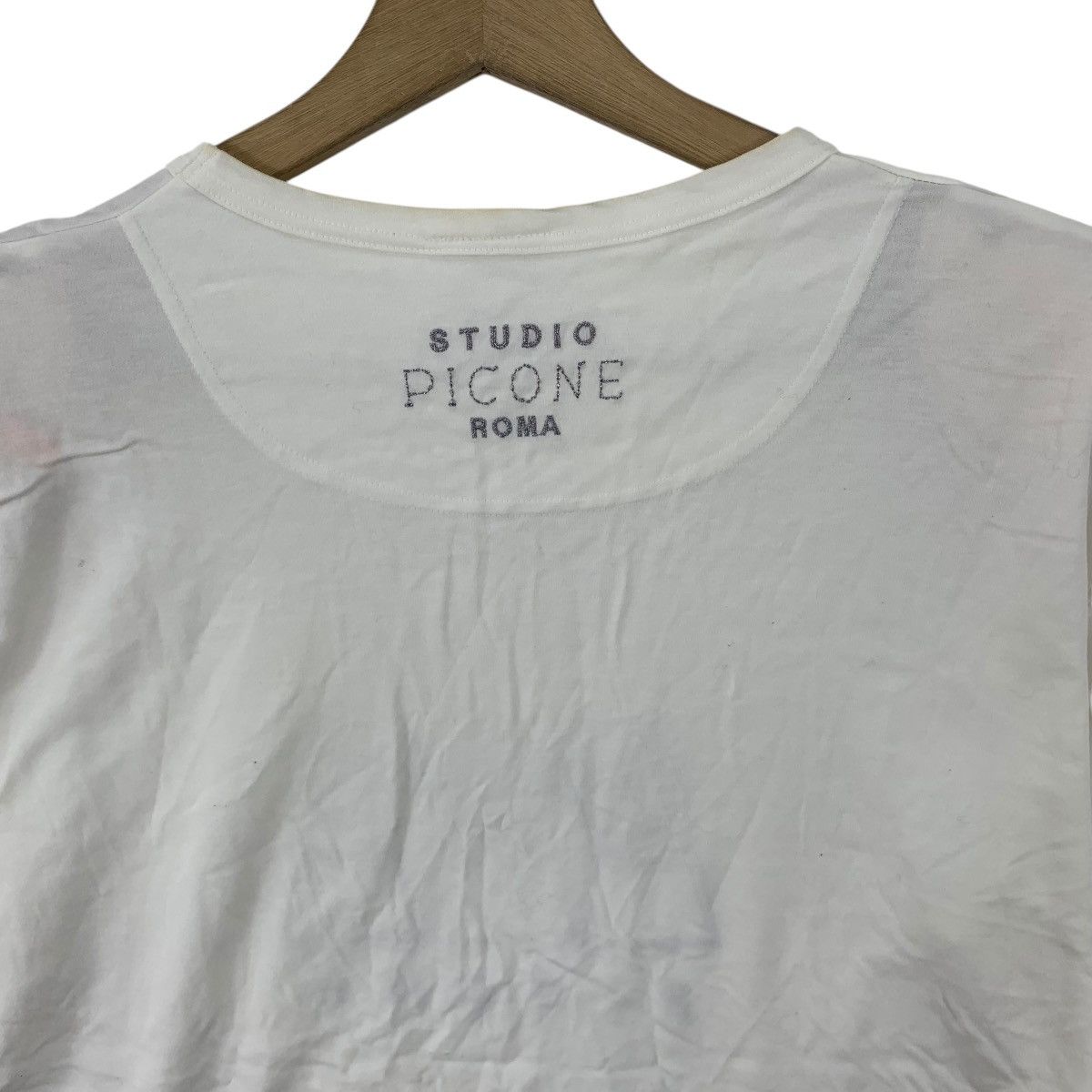 Vintage Vintage STUDIO PICONE ROMA Bling Collection Tee Shirt Top Size M / US 6-8 / IT 42-44 - 4 Thumbnail