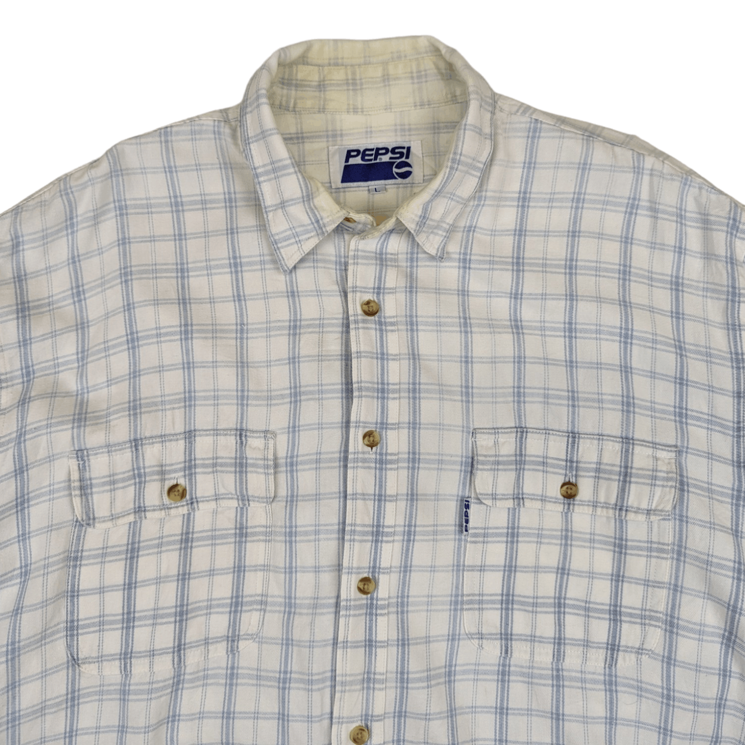 Pepsi Vintage PEPSI Check Button Up Shirt Flannel Cowboy Style Size US L / EU 52-54 / 3 - 4 Thumbnail