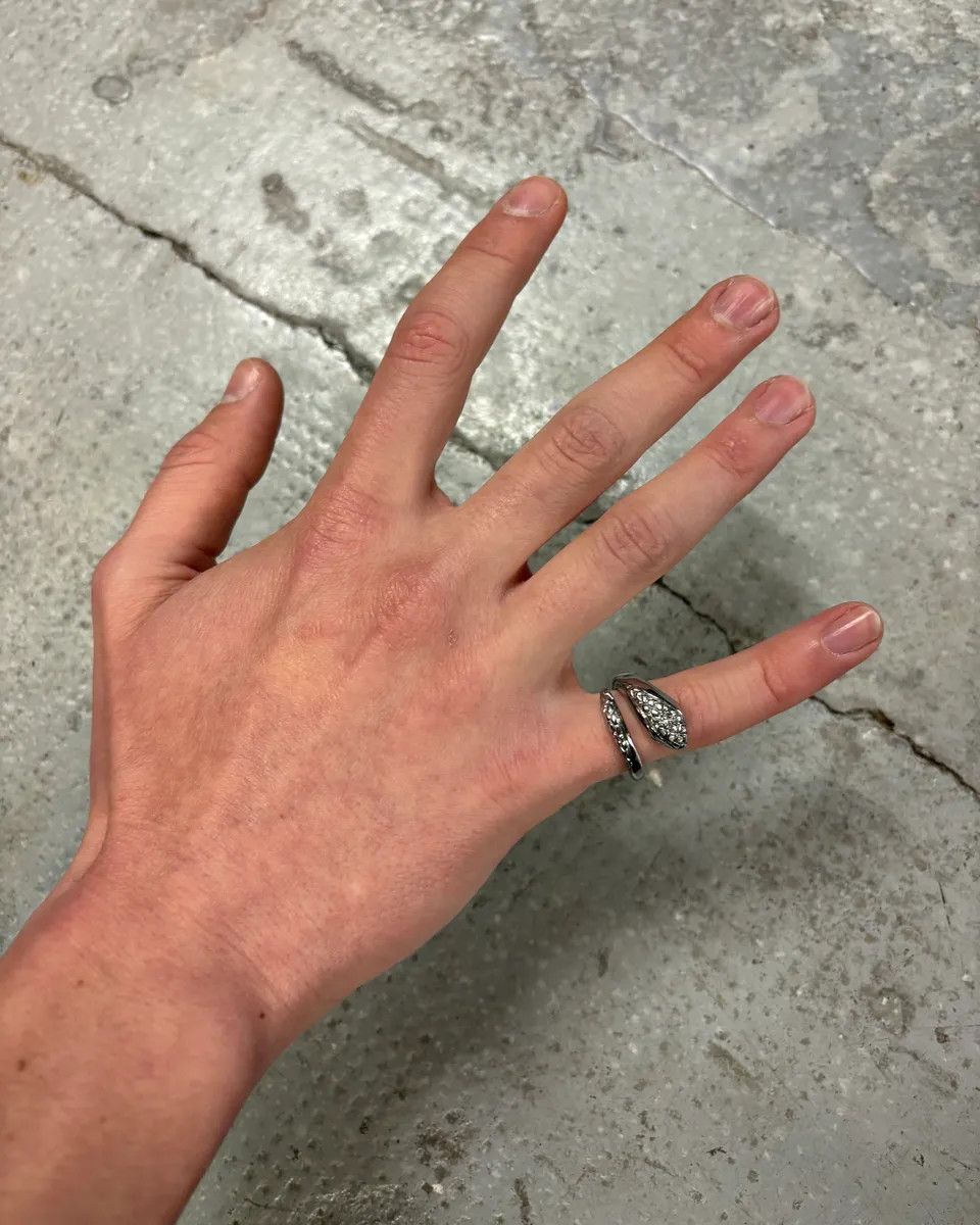 Just Cavalli Cavalli Snake Ornament Metal Ring Size ONE SIZE - 1 Thumbnail