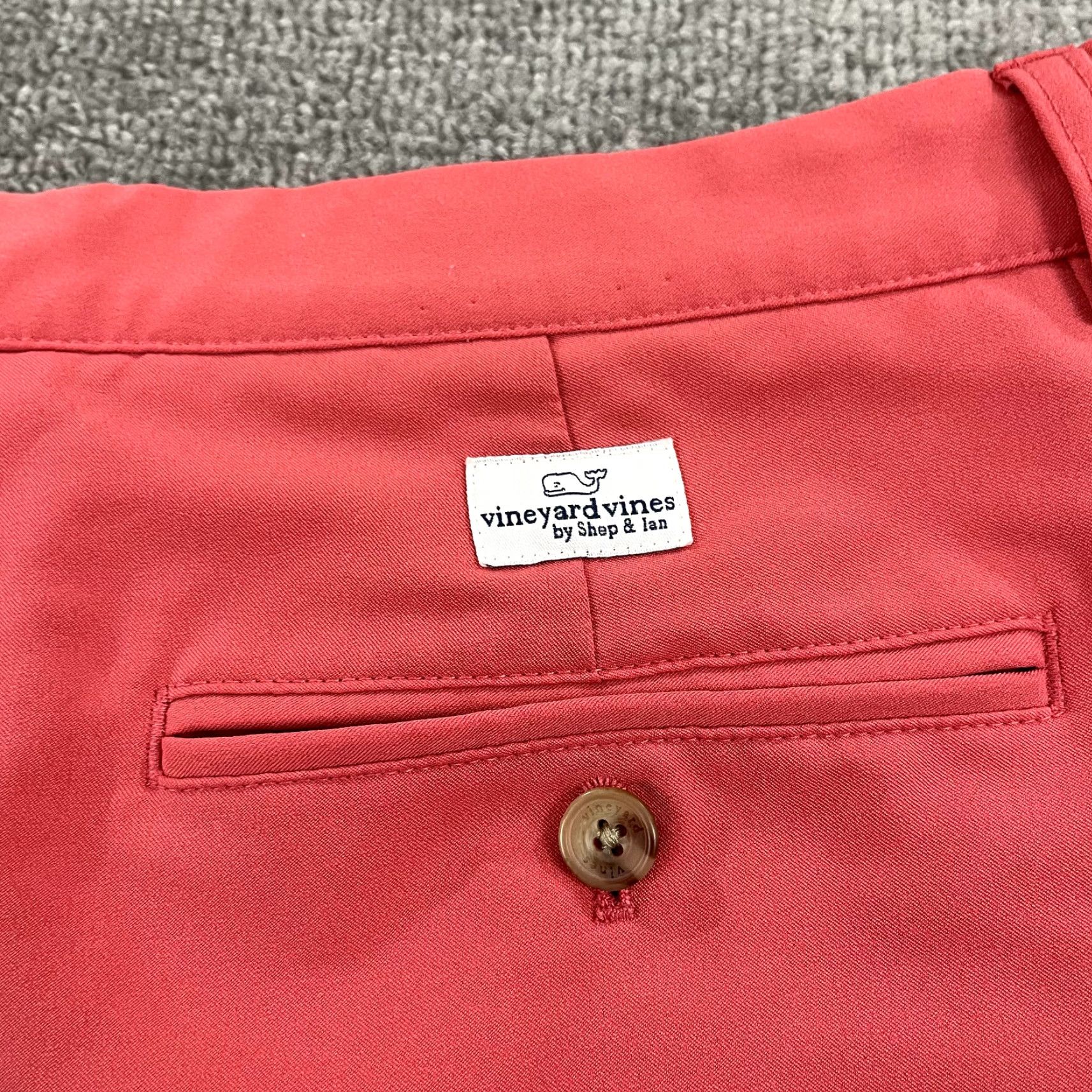 Vineyard Vines VINEYARD VINES Shorts Mens Regular Pink 34 9" Links Golf Performance Stretch Prep Casual Beach Outdoor Summer Size US 34 / EU 50 - 3 Thumbnail