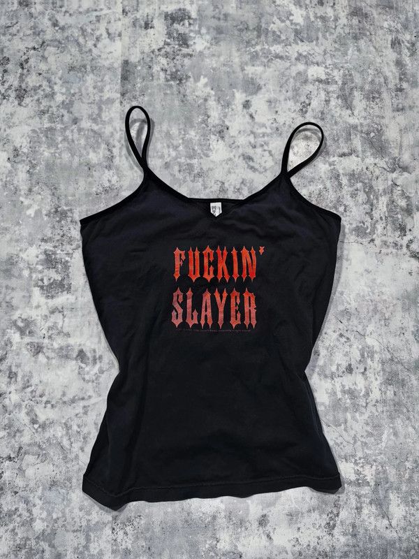 Band Tees × Slayer × Vintage 2007 slayer top edgy metal rock rare y2k Size L / US 10 / IT 46 - 1 Thumbnail