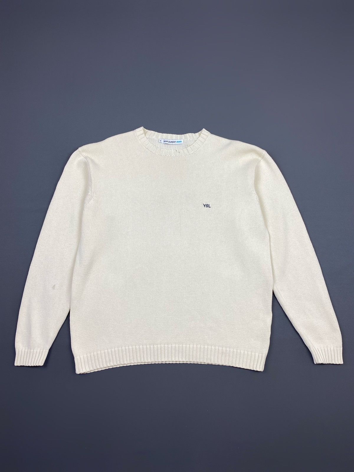 Vintage × Yves Saint Laurent 1990’s Vintage Saint Laurent Jeans YSL Oversize Sweater Size US M / EU 48-50 / 2 - 1 Thumbnail