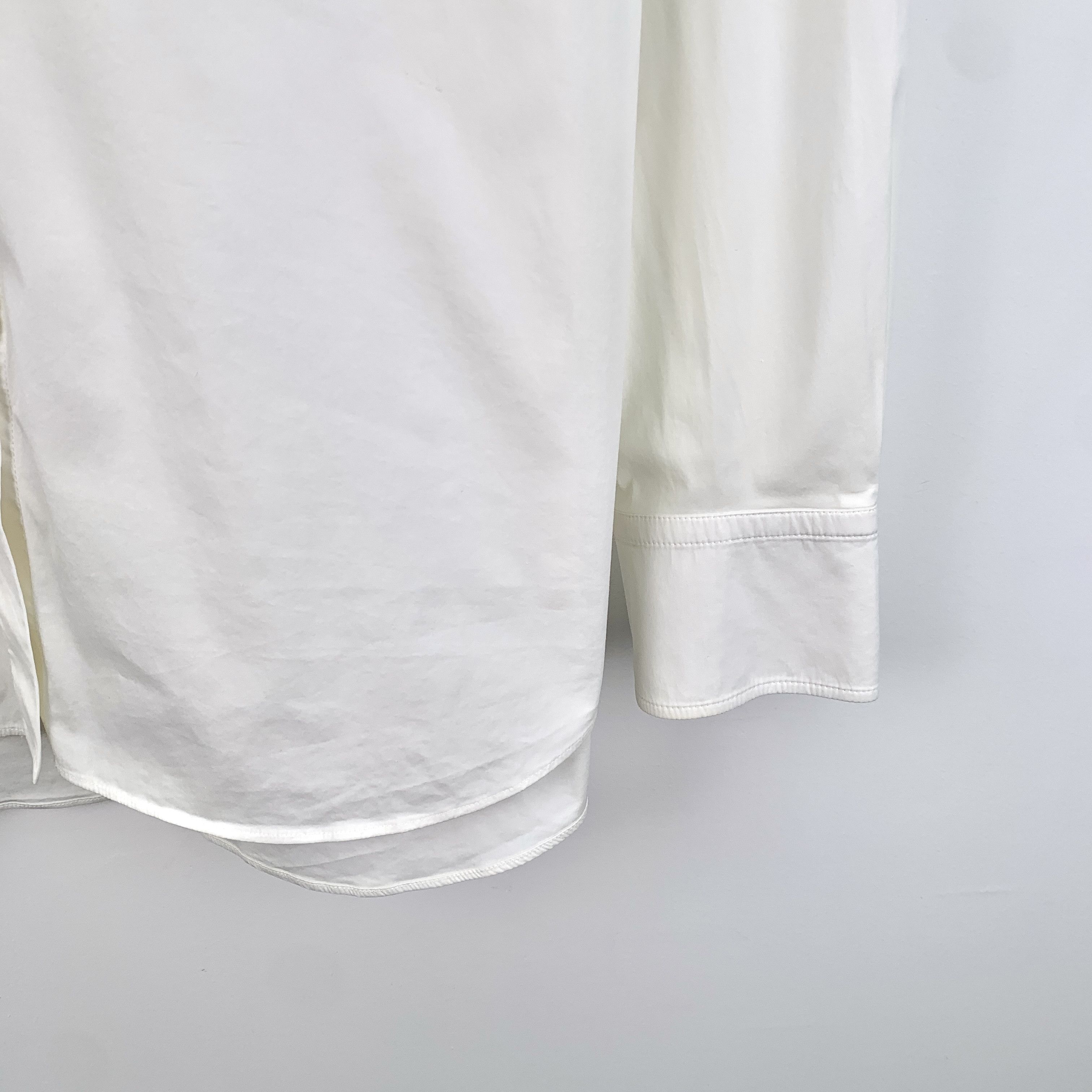 Louis Vuitton Louis Vuitton White Cotton Button-Up Shirt (Size S) Size XS / US 0-2 / IT 36-38 - 6 Thumbnail