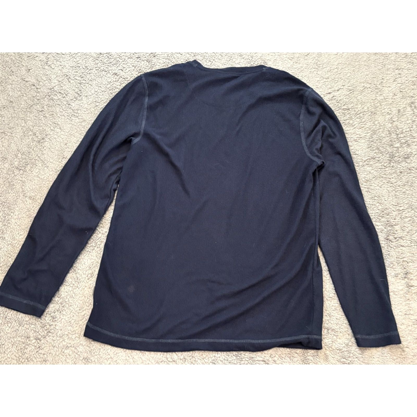 Eddie Bauer VINTAGE Eddie Bauer Lounge Wear Shirt Mens M Blue Waffle Knit Long Sleeve Thermal Size US M / EU 48-50 / 2 - 5 Thumbnail