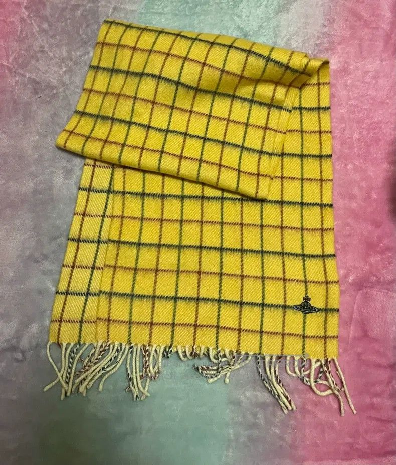 Vivienne Westwood Vivienne Westwood Two-color wool scarf, multicolor Saturn Size ONE SIZE - 2 Thumbnail