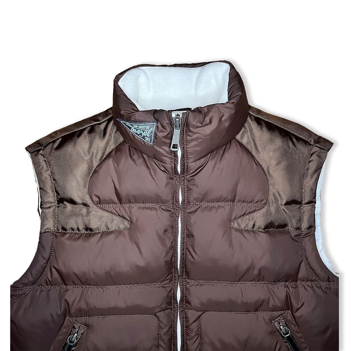 Diesel 00’s Vintage Diesel Technical 'Western' Puffer Gilet Size US L / EU 52-54 / 3 - 7 Thumbnail