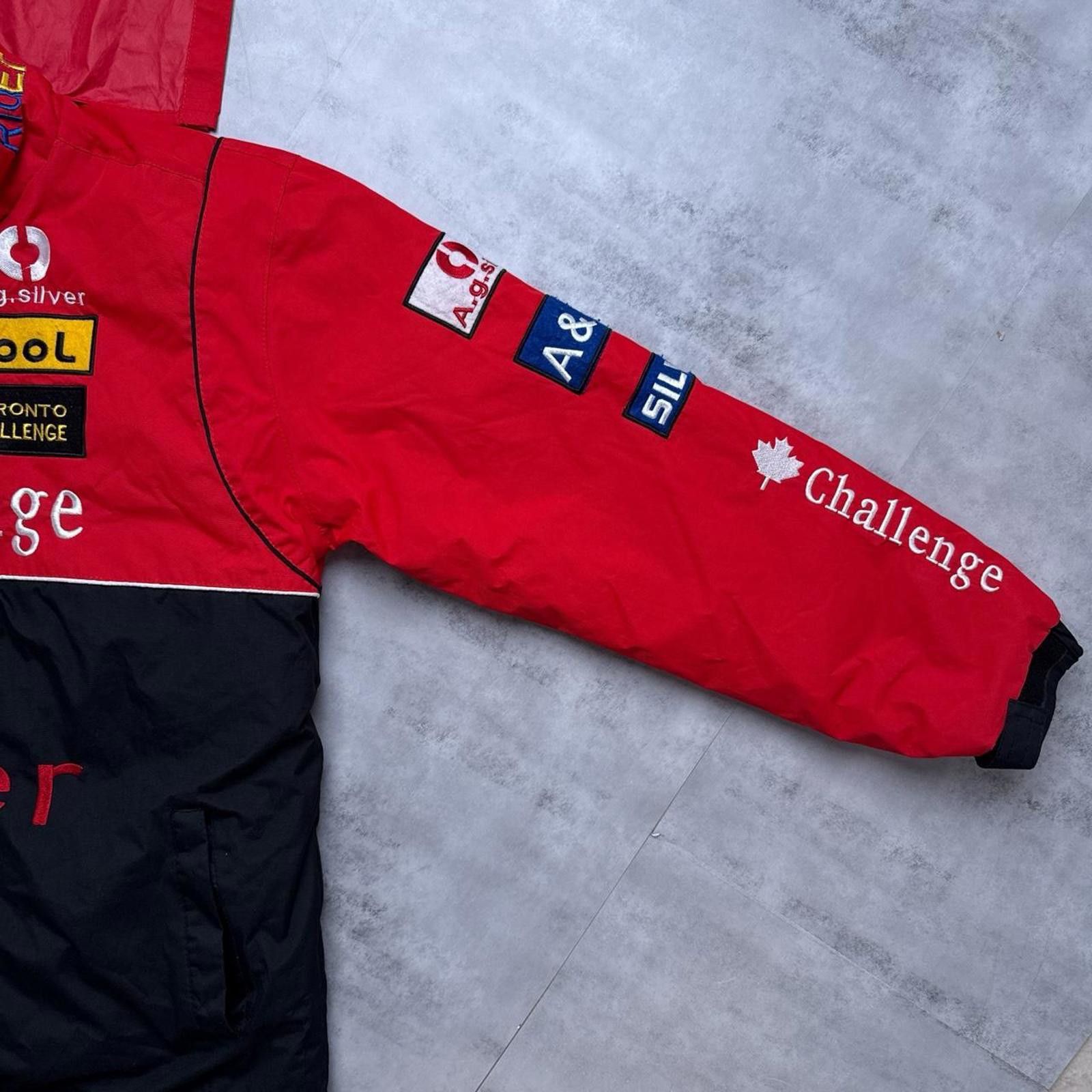 NASCAR Y2K Racing Canada Challenge Silver Zip Up Jacket Size US S / EU 44-46 / 1 - 7 Thumbnail