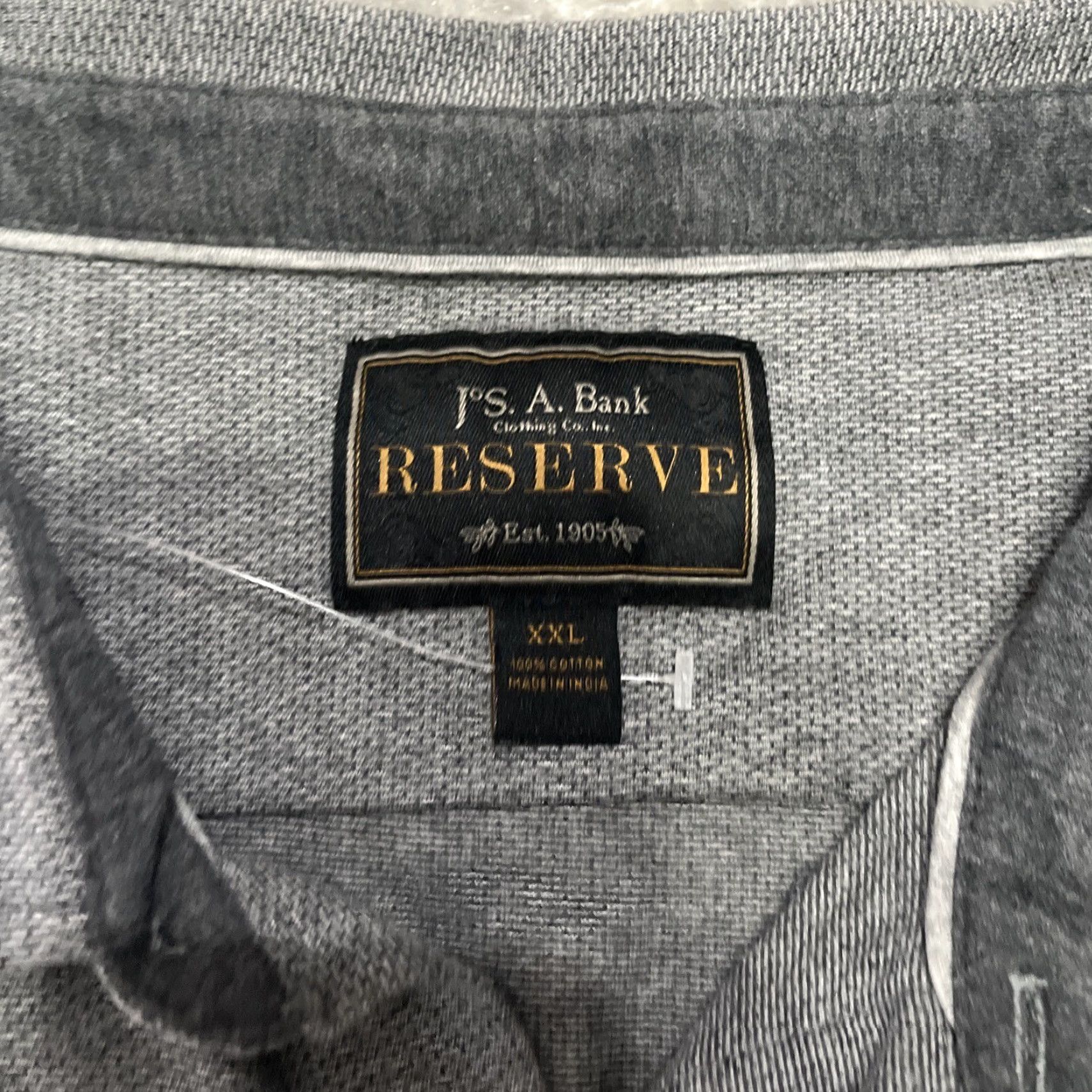 Jos. A. Bank Jos. A. Bank Shirt 2XL Gray Check Long Sleeve Button-Down Collar Tailored Fit Men Size US XXL / EU 58 / 5 - 3 Thumbnail