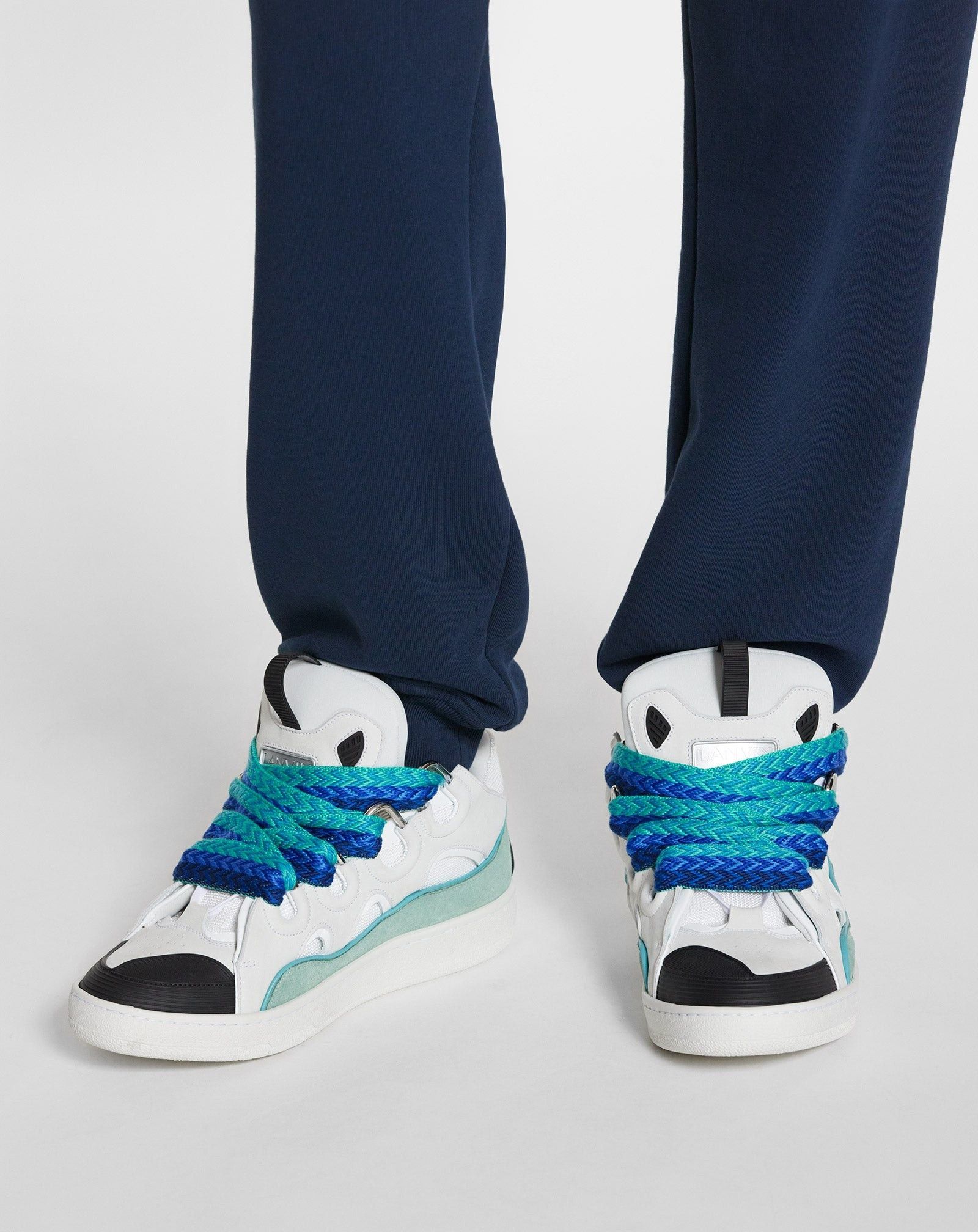 Lanvin oc11z0325 Curb Low-Top Sneakers in Multicolor Size US 12 / EU 45 - 9 Thumbnail
