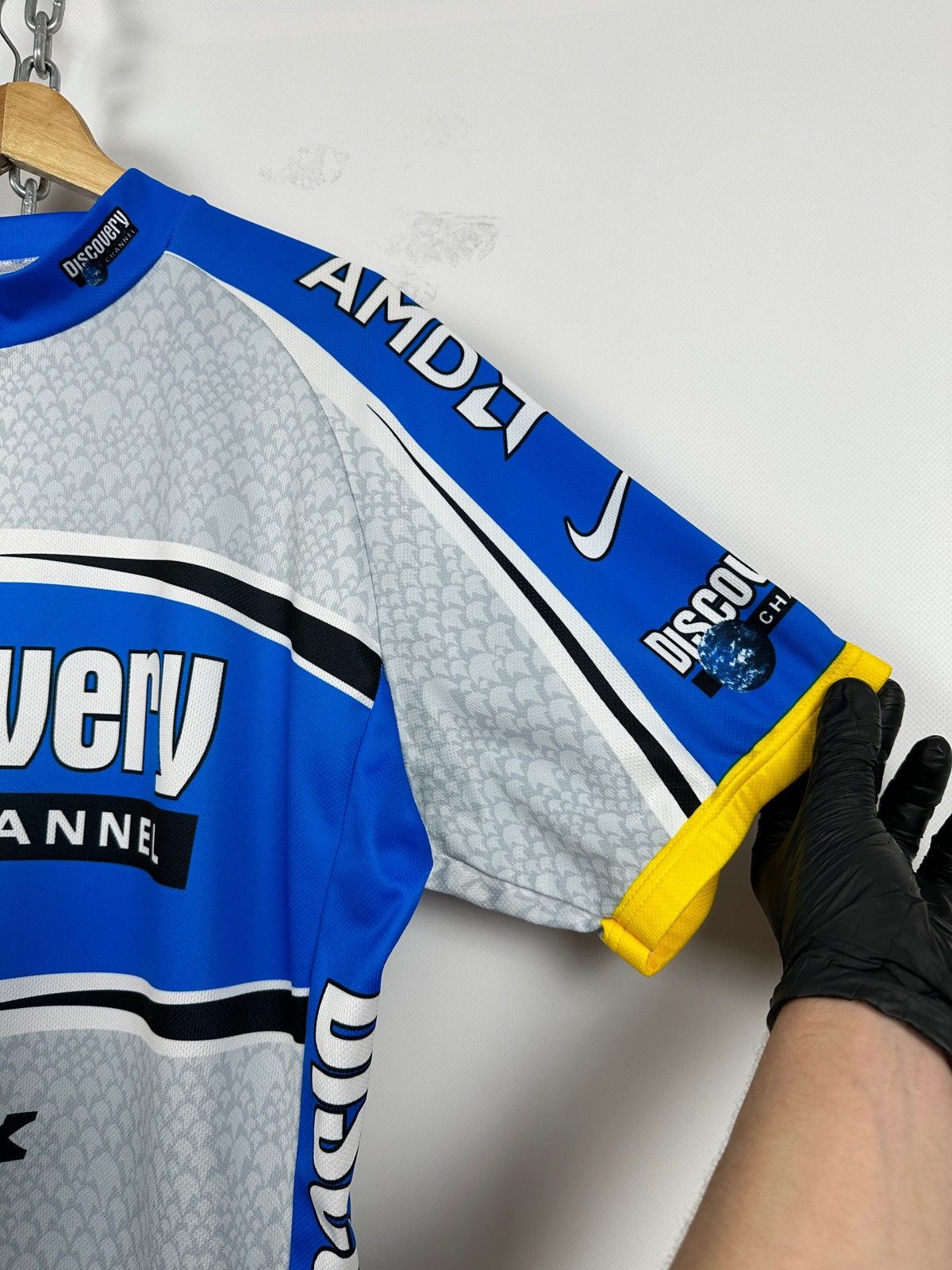 Nike 2005 Vintage Nike Discovery Channel AMD Cycling Jersey Size US XXL / EU 58 / 5 - 14 Thumbnail