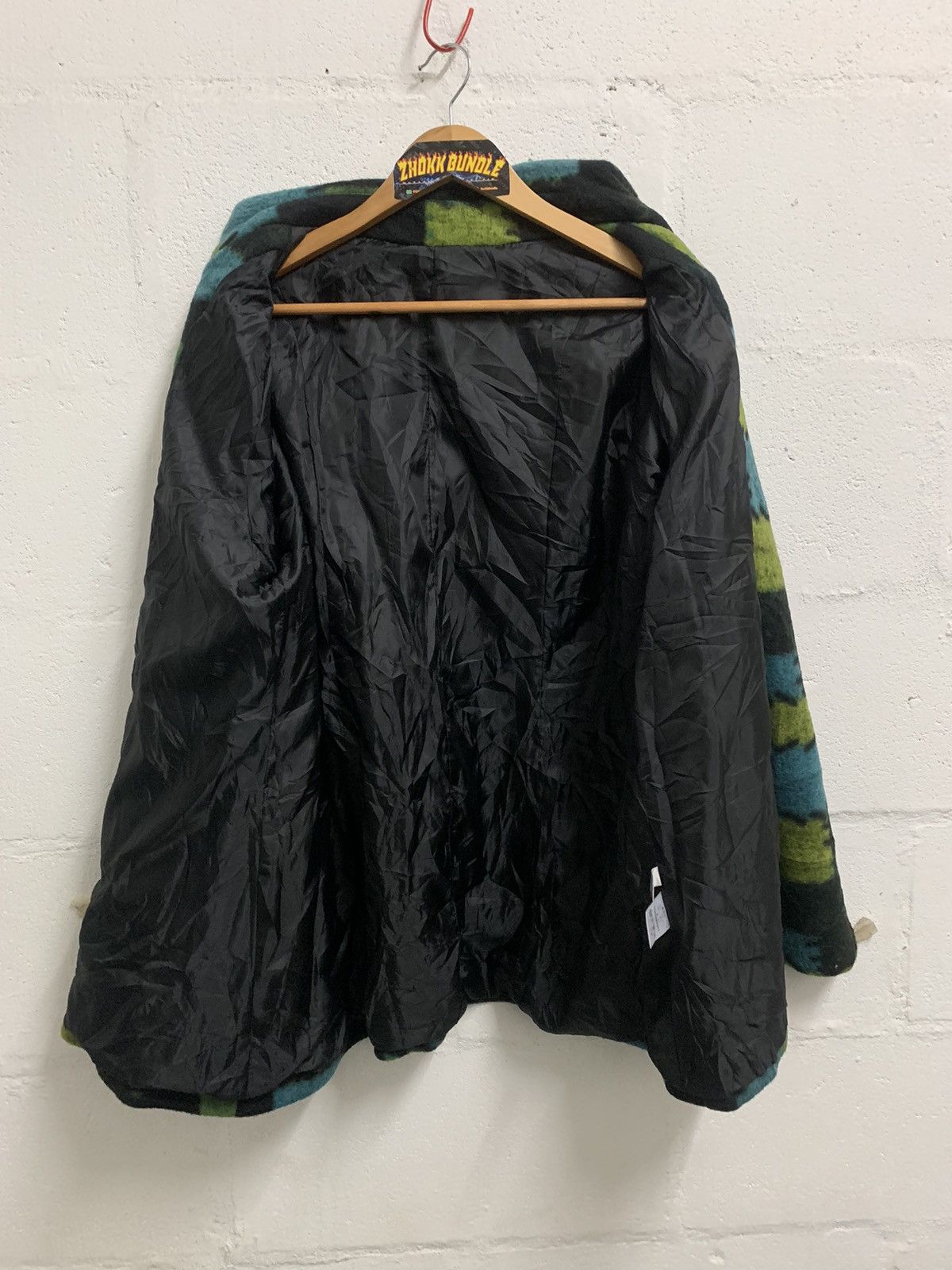 Japanese Brand Vintage Patchwork Print Wool Jacket Size XL / US 12-14 / IT 48-50 - 3 Thumbnail
