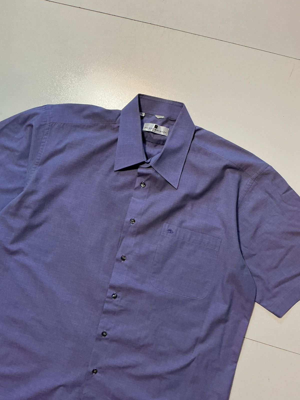 Pierre Balmain Vintage Pierre Balmain Paris Embroidered PB Button Shirt Size US M / EU 48-50 / 2 - 4 Thumbnail