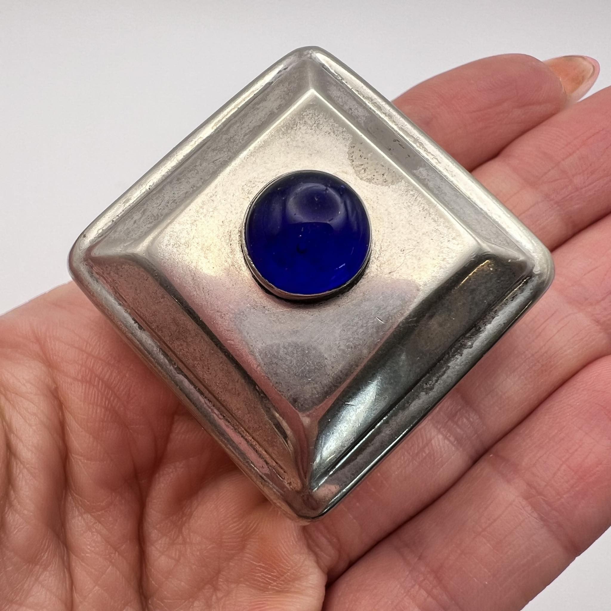 Vintage Sheffield Vintage Miniature Trinket Jewelry Box Silver Plate Size ONE SIZE - 2 Thumbnail