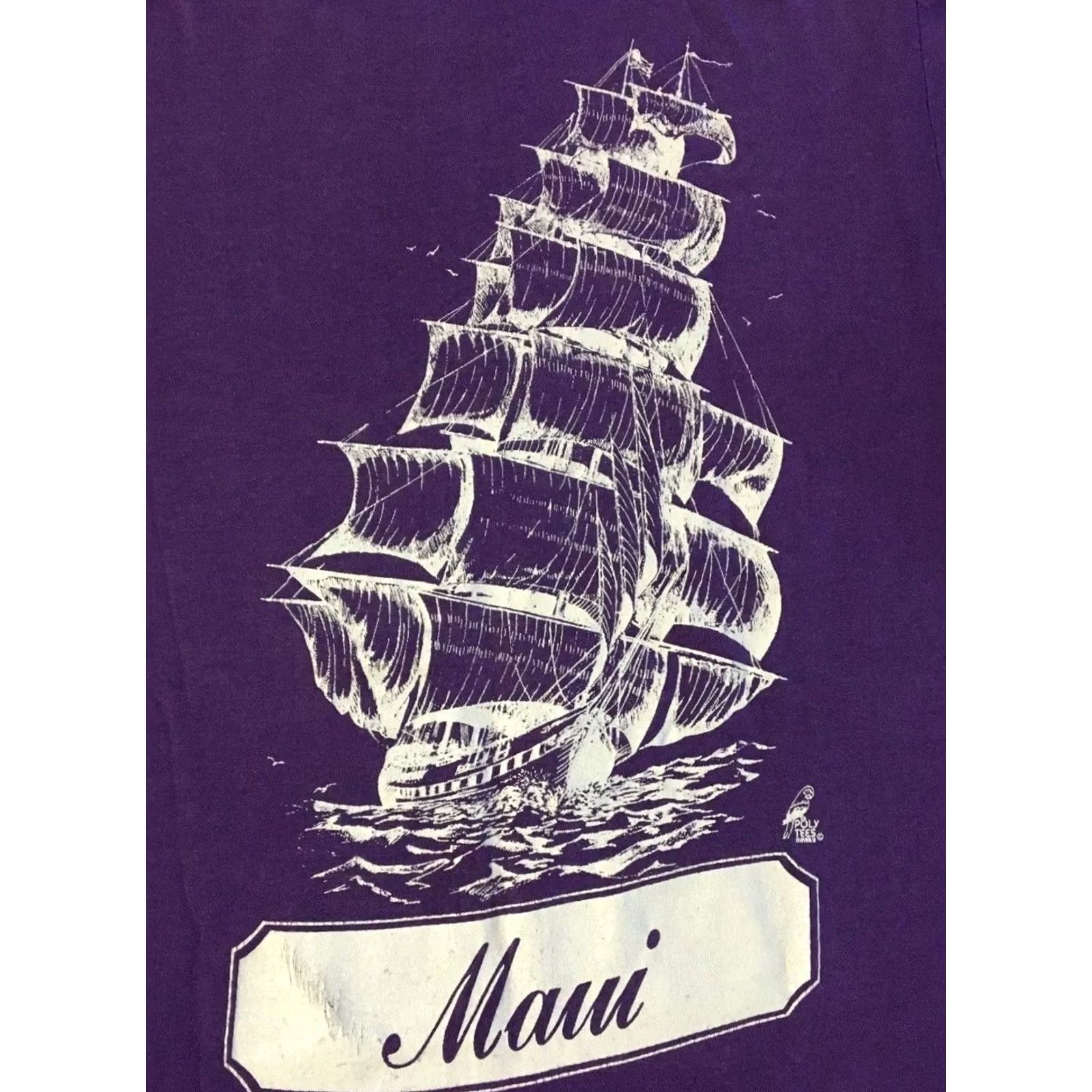 Vintage VINTAGE Maui Hawaii Faded Boat Shirt XS USA Beach Surf Skate Art Grunge OP TC 70 Size US XS / EU 42 / 0 - 3 Thumbnail