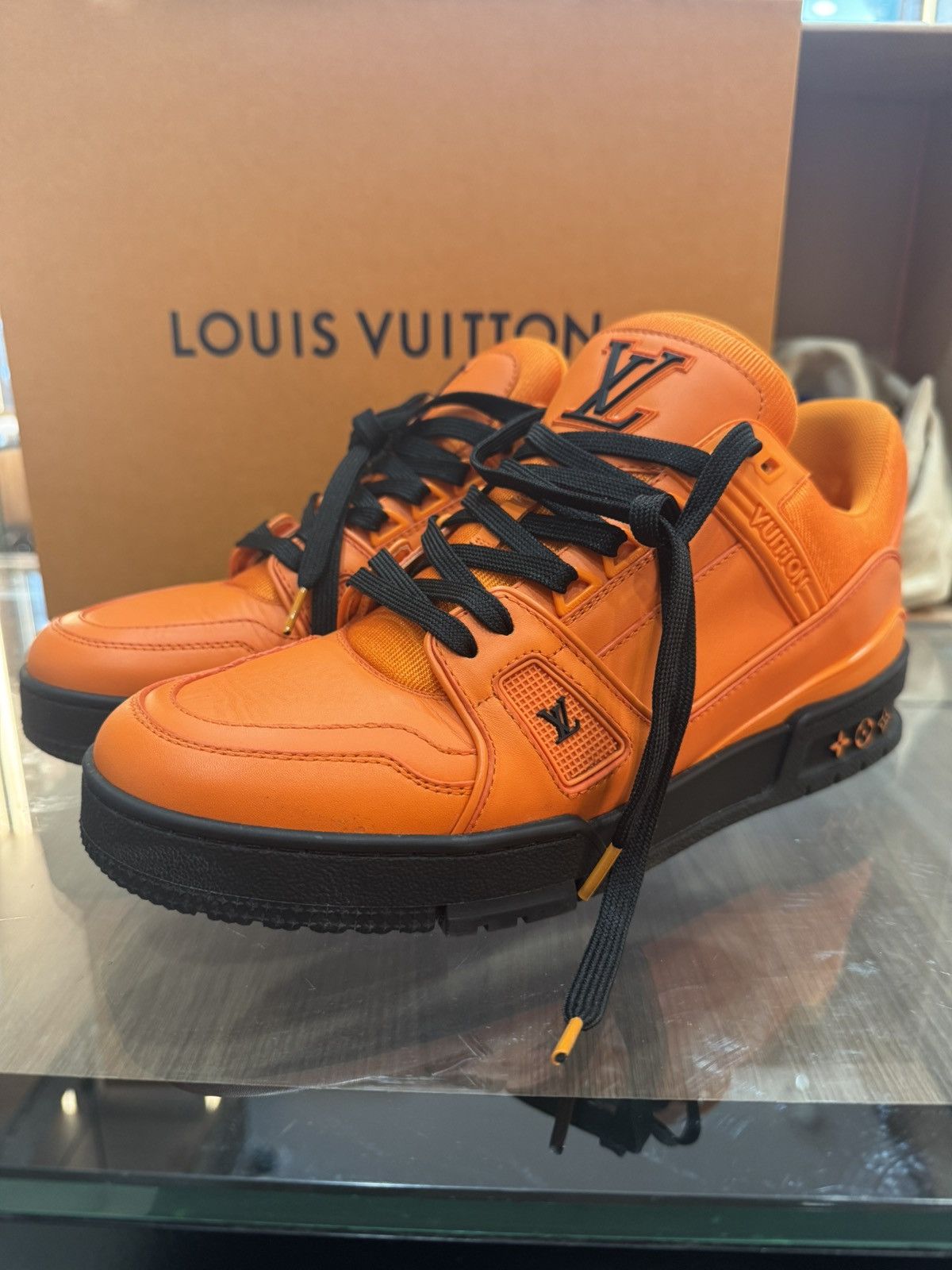 Louis Vuitton Louis Vuitton trainers orange/ black Size US 7.5 / EU 40-41 - 4 Thumbnail