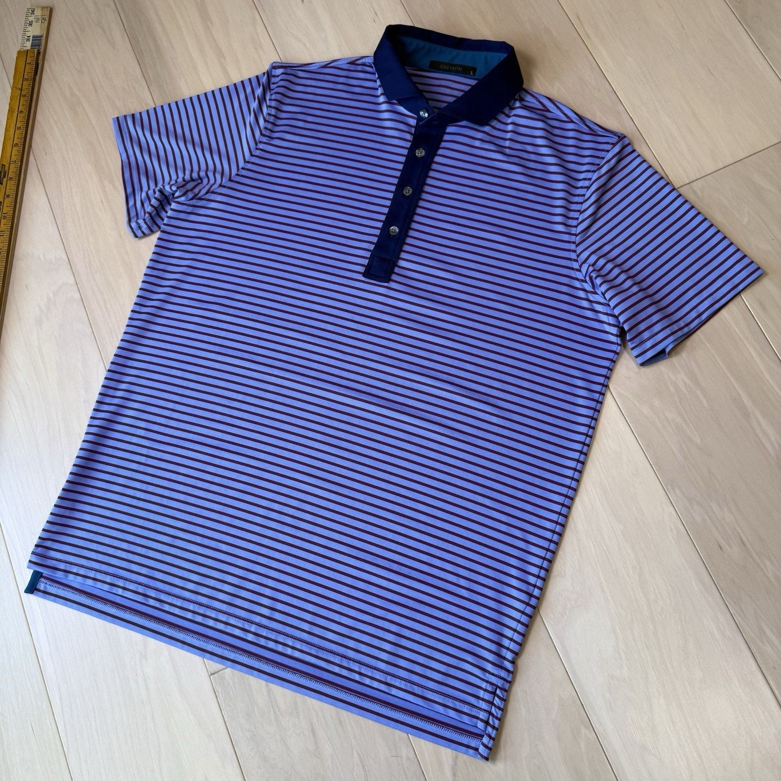 Other Greyson Golf Polo L Multicolor Striped Short Sleeve Summer Size US L / EU 52-54 / 3 - 9 Thumbnail