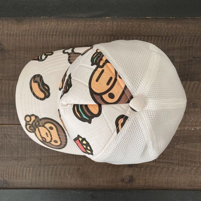 Bape 🔥Vintage🔥 BAPE MILO LOGO trucker hat cap a bathing ape NIGO Size ONE SIZE - 5 Thumbnail