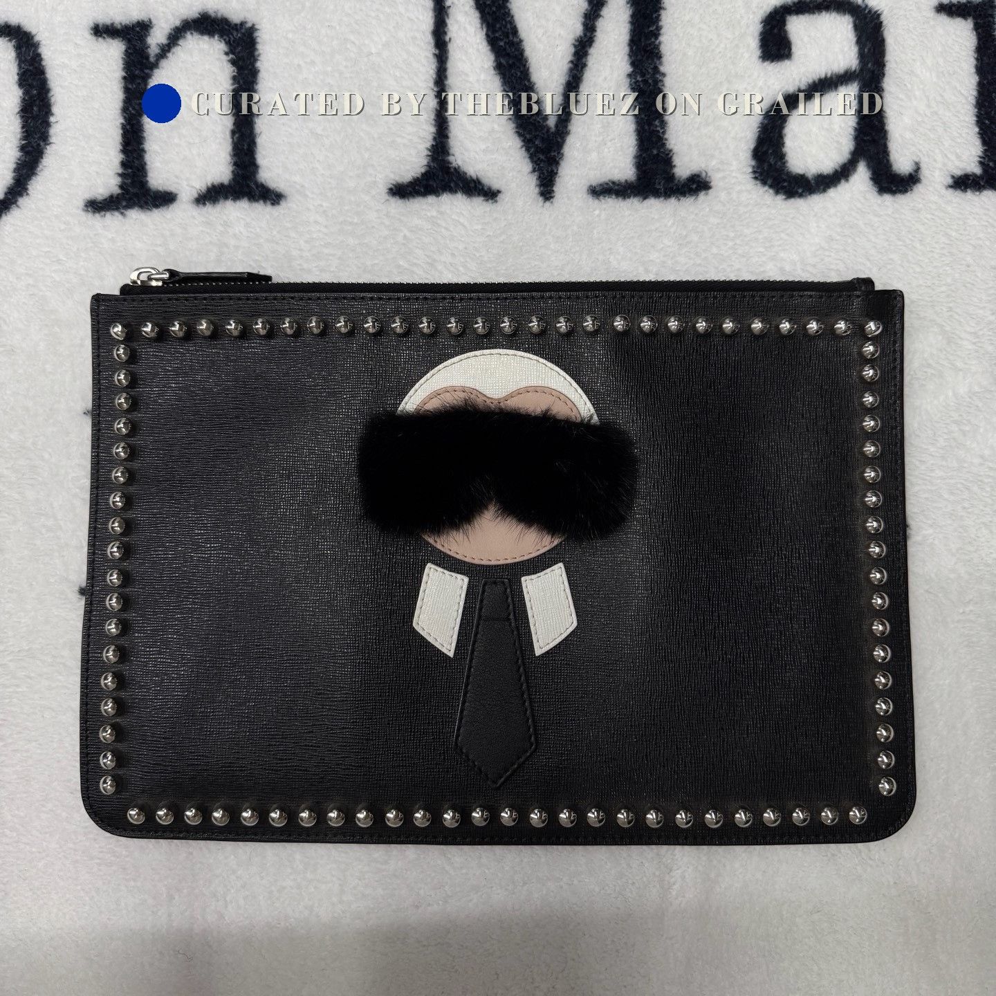 Fendi Fendi Karl Lagerfeld Rivet Clutch Bag Size ONE SIZE - 1 Thumbnail