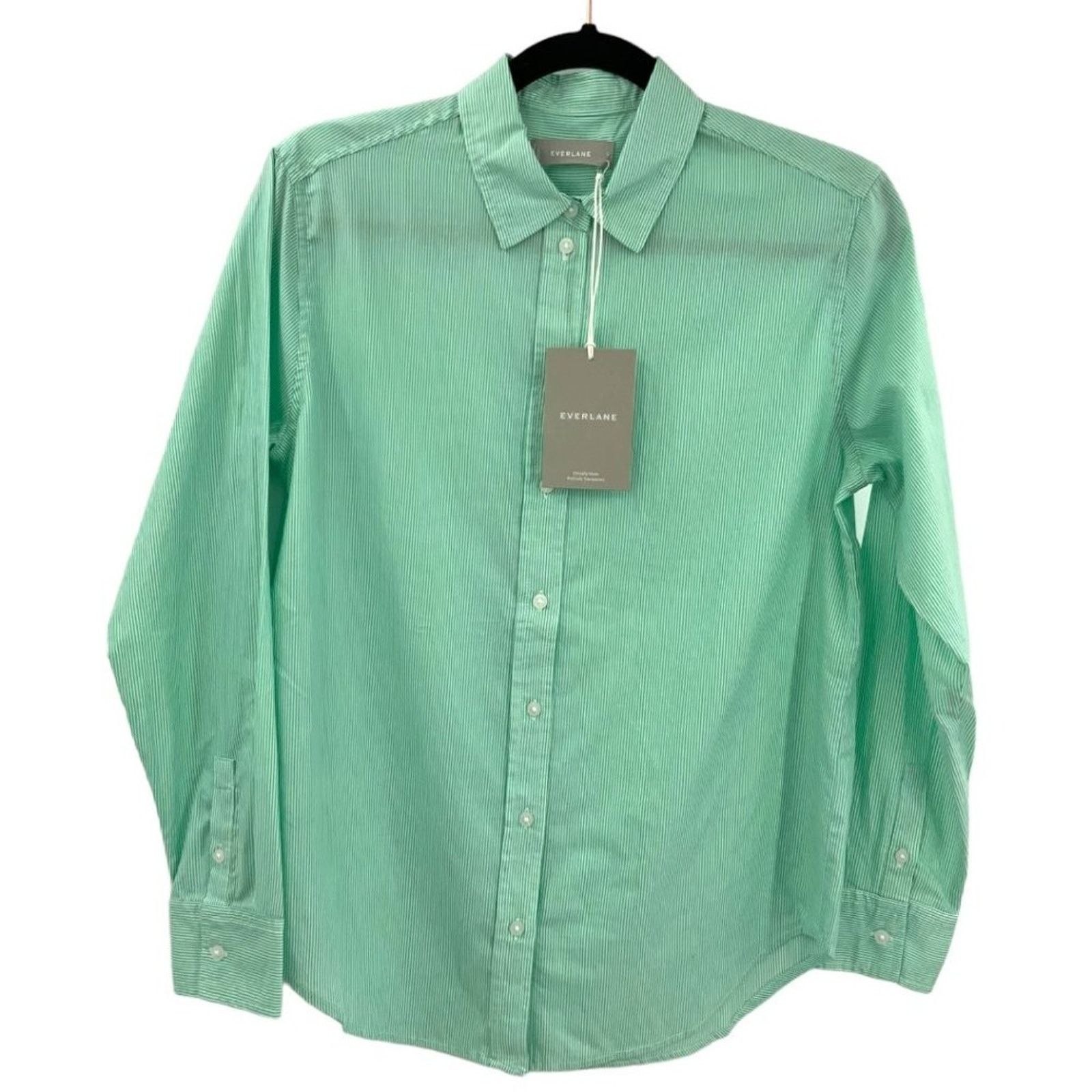 Everlane Everlane 100% Cotton Striped Button Down Oversized Top 2 NWT Size XS / US 0-2 / IT 36-38 - 2 Thumbnail