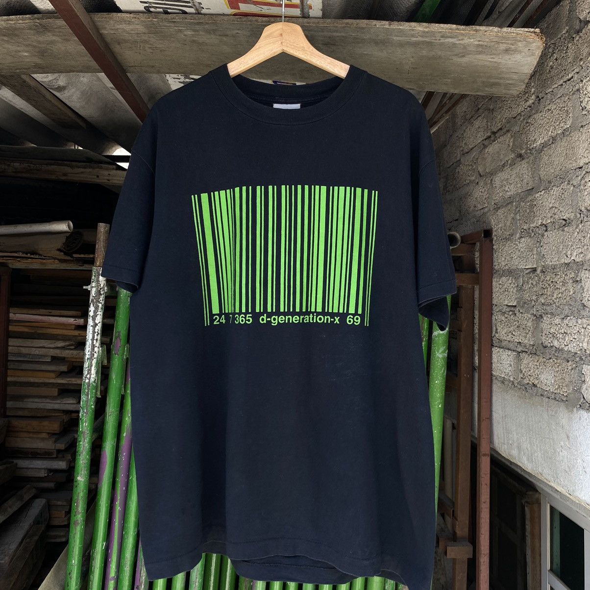 Vintage × WWE × WWF Vintage 1998 DX Generation Barcode Tee | Grailed