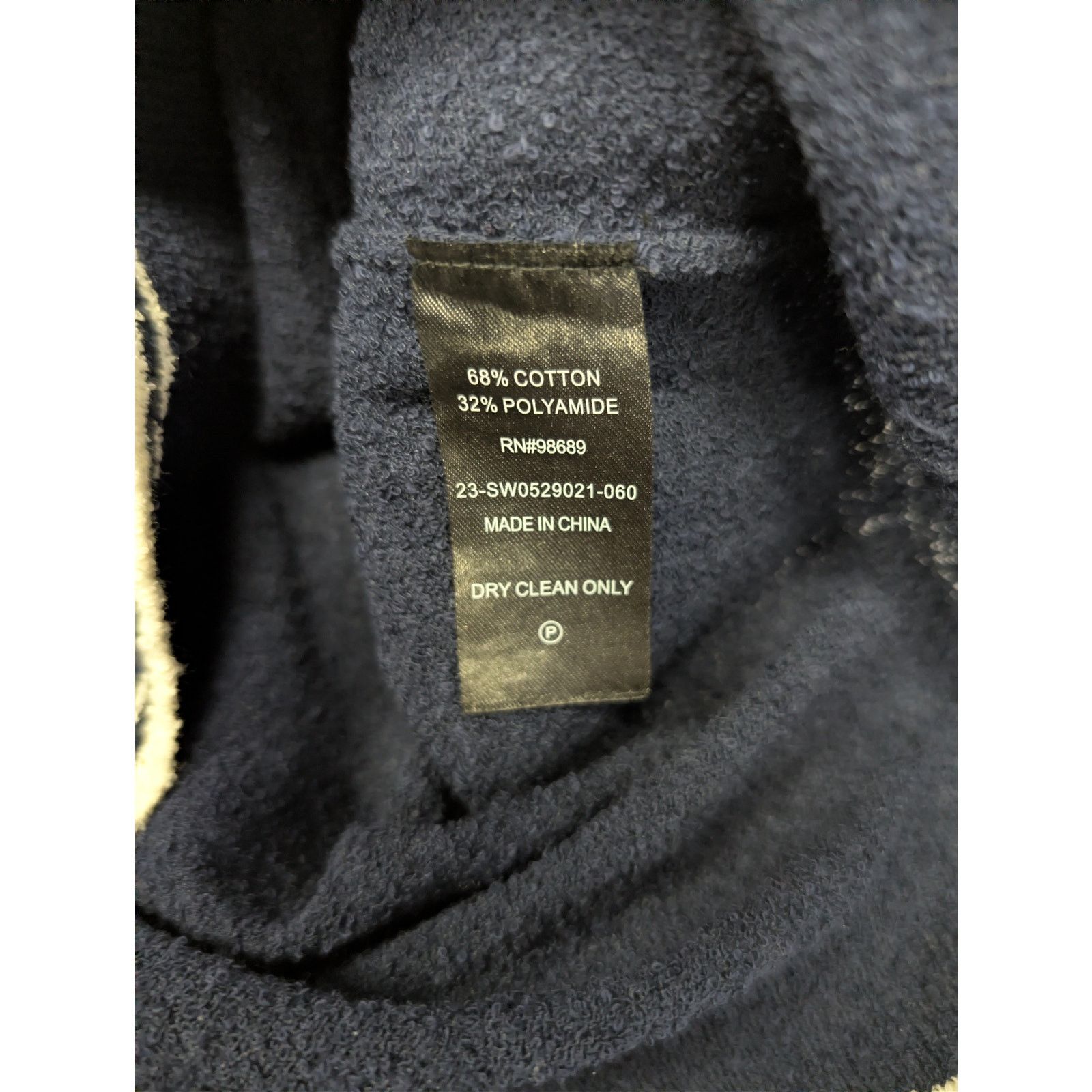 Todd Snyder o1rshd1 CC20 Tipped Boucle Montauk Knit Polo Shirt Navy Blue Size US S / EU 44-46 / 1 - 19 Thumbnail