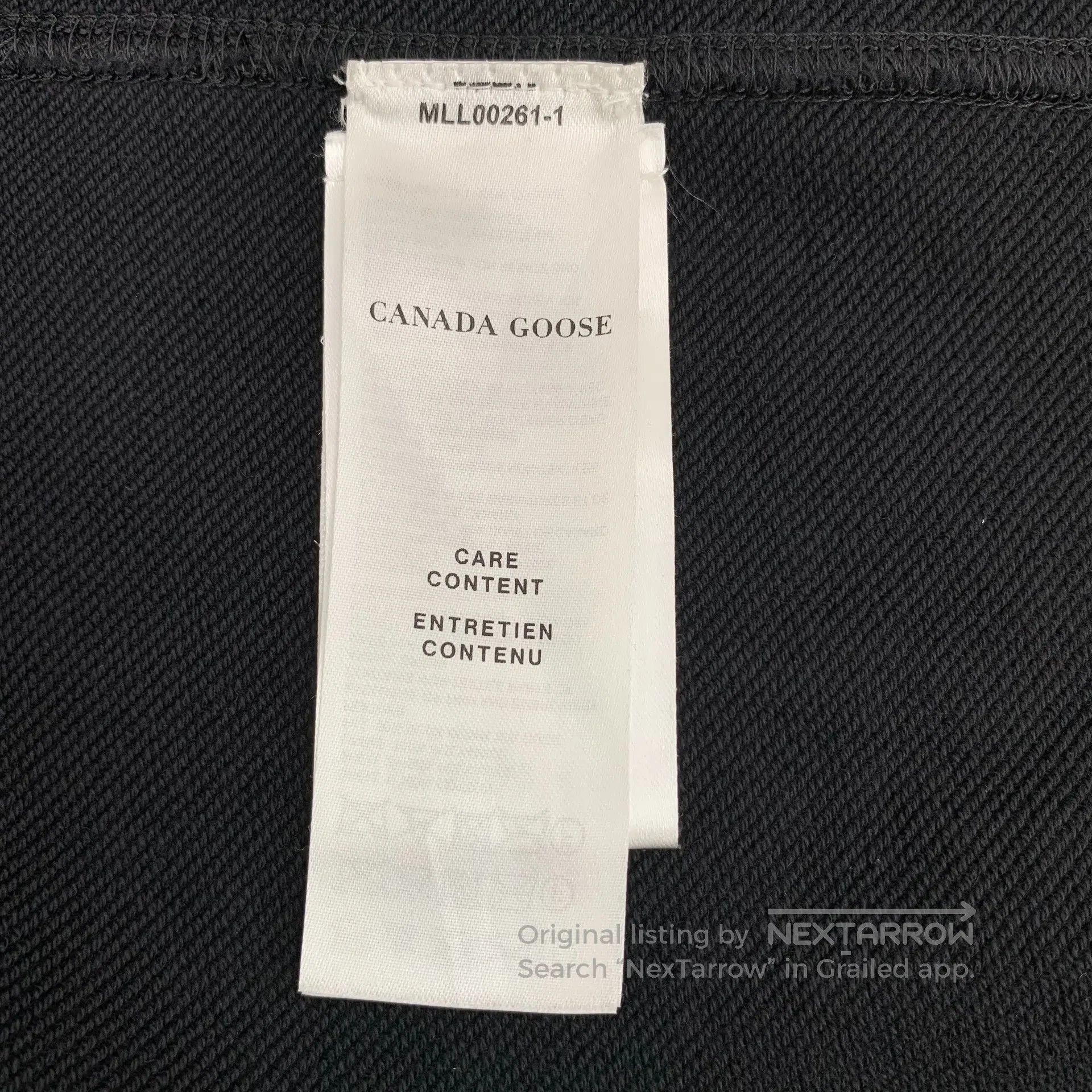 Canada Goose Canada Goose Black Logo Patch Collar Zipper Long Sleeve Do Size US XL / EU 56 / 4 - 7 Thumbnail