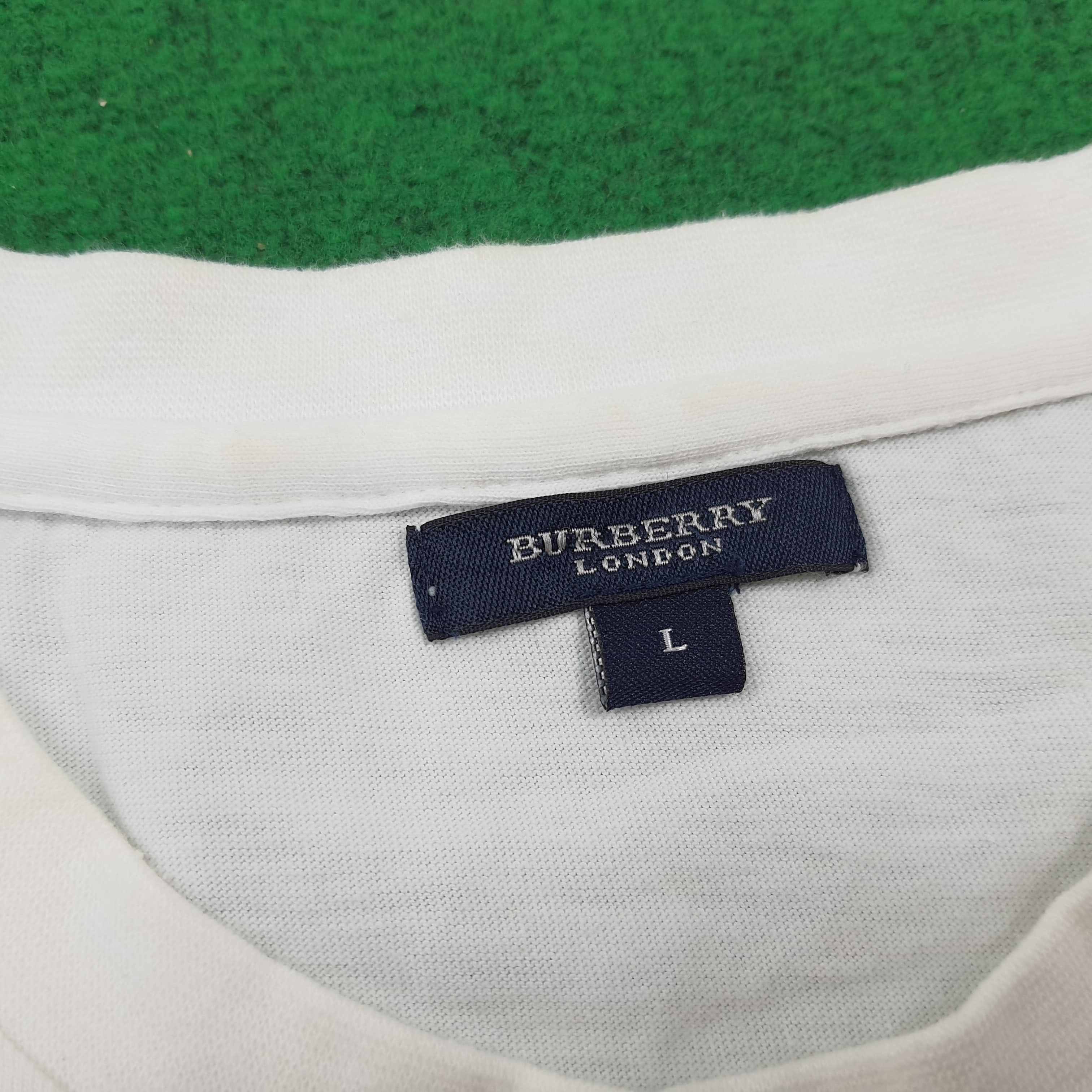 Burberry × Vintage Vintage Burberry London Spell Out Designer Tshirt Size US L / EU 52-54 / 3 - 4 Thumbnail