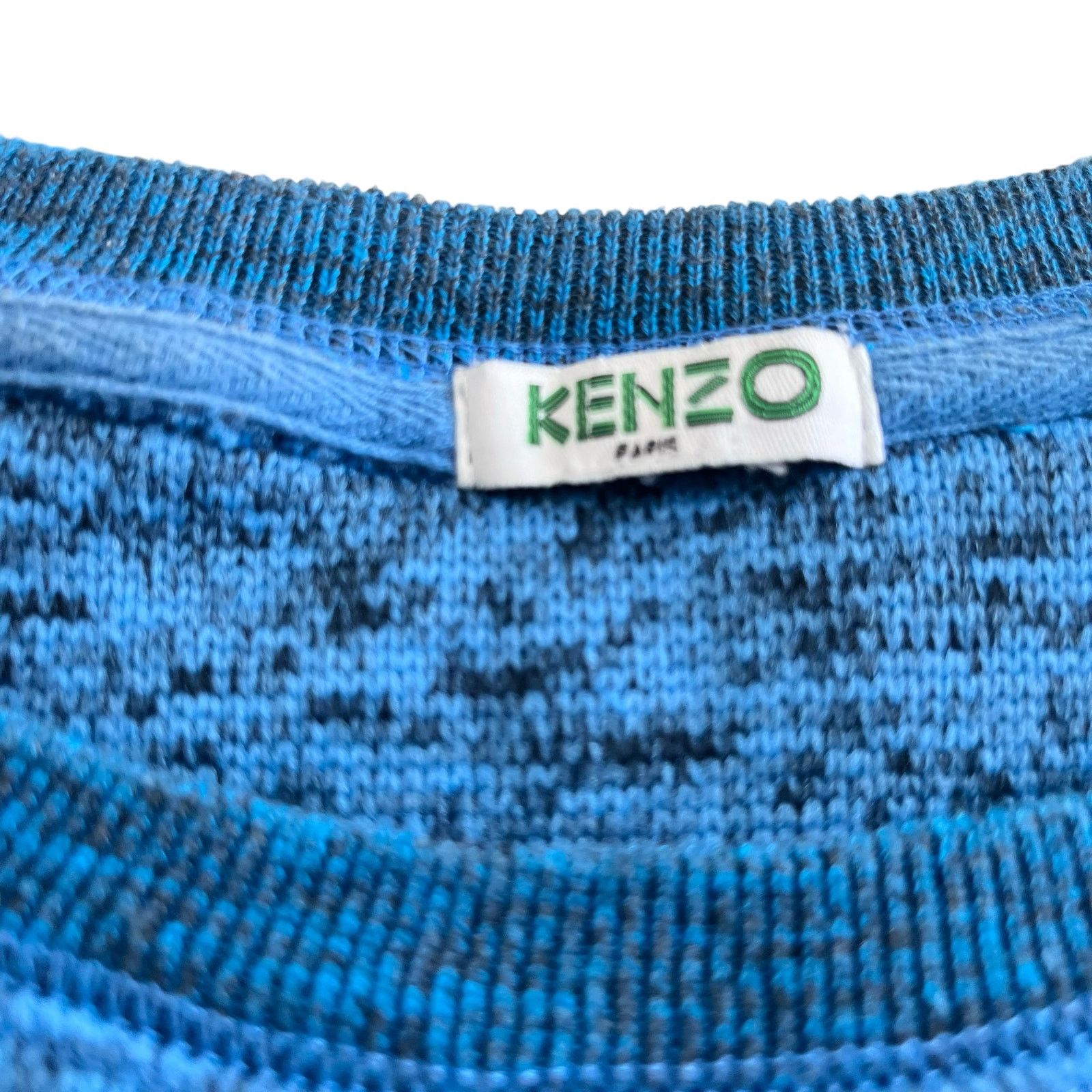 Kenzo Kenzo Paris Blue Speckled Tiger Jumper Sweatshirt Sweater Size US XS / EU 42 / 0 - 6 Thumbnail