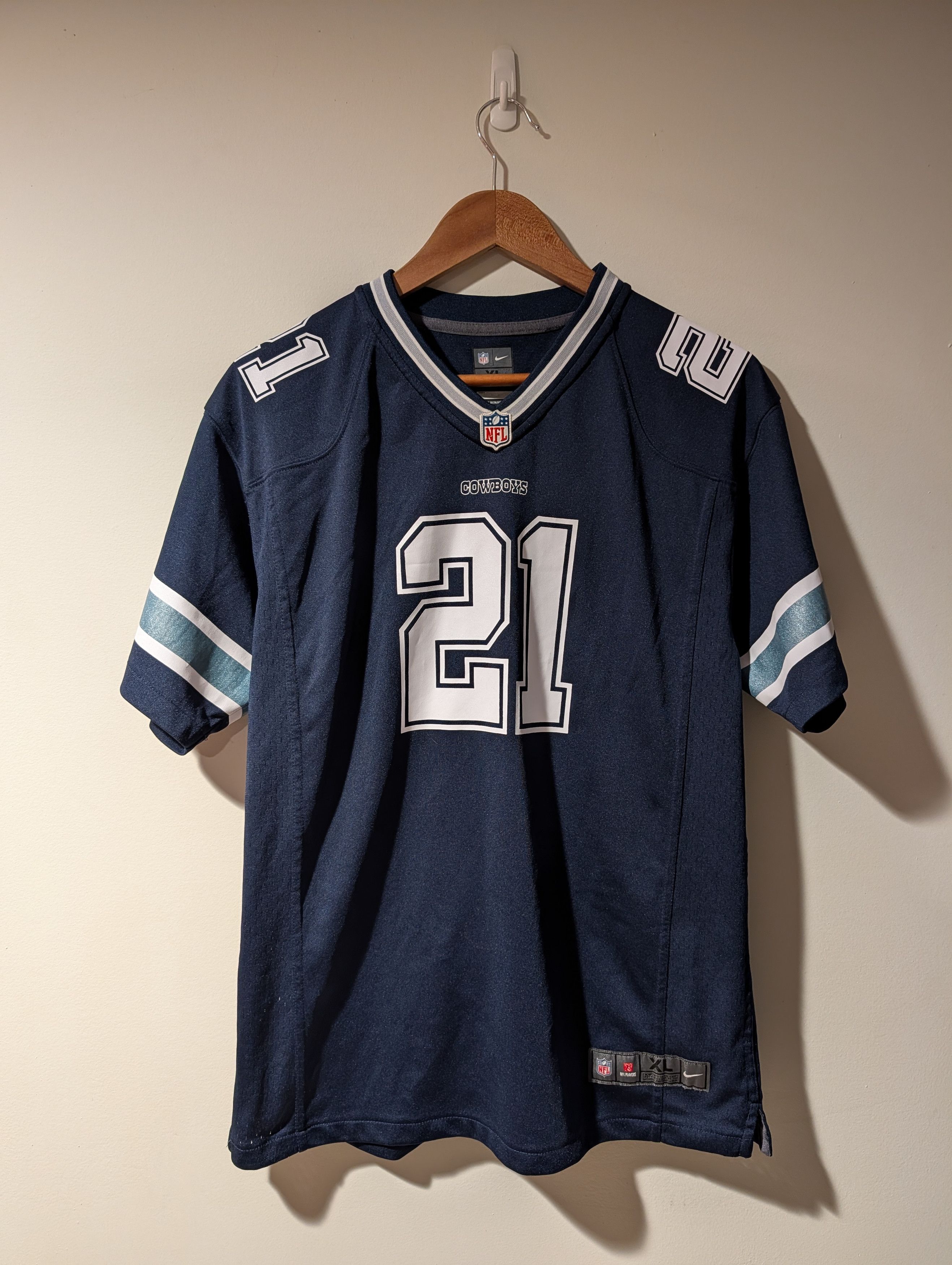 NFL Dallas Cowboys Ezekiel Elliott NFL Kids X-Large Jersey Size US XL / EU 56 / 4 - 4 Thumbnail