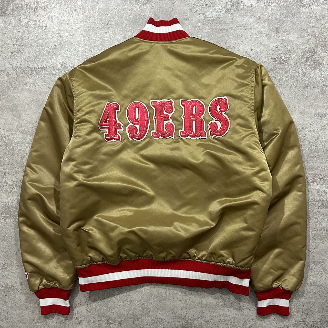 Vintage 90s NFL SAN FRANCISCO 49ERS SATIN BOMBER JACKET MADE IN