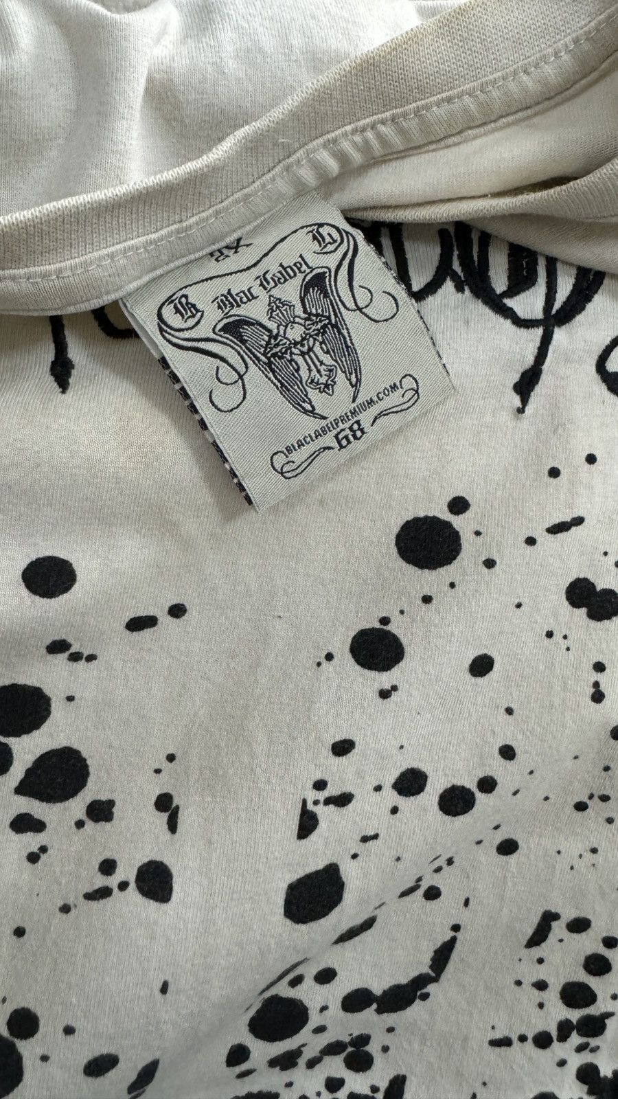 Black Label × Rap Tees × Vintage Rare Blac Label Overprint Embroided Tee Size US M / EU 48-50 / 2 - 5 Thumbnail