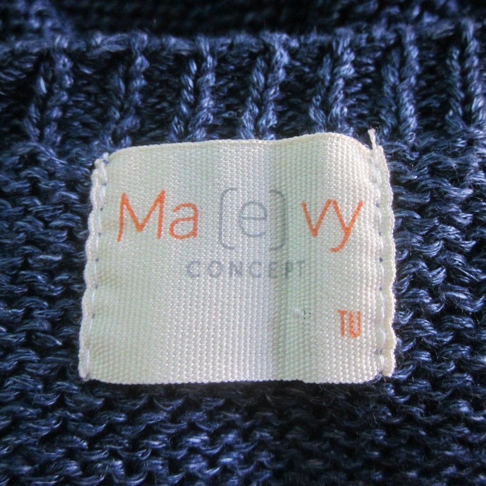 3.1 Phillip Lim Blue Linen Loose Sweater Pullover One Size Maevy Size ONE SIZE - 3 Thumbnail
