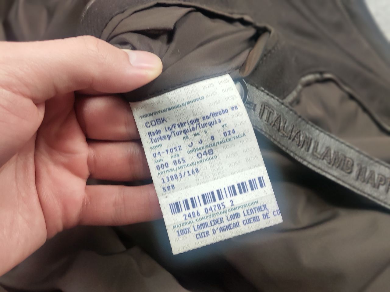 Hugo Boss Hugo Boss Italian lamb nappa Leather Brown Classic Jacket Size US M / EU 48-50 / 2 - 15 Thumbnail