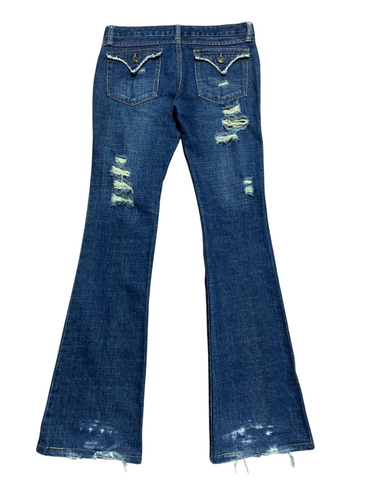 If Six Was Nine × Le Grande Bleu (L.G.B.) × semanticdesign Semantic Design flared jeans distressed ripped punk Size US 30 / EU 46 - 6 Thumbnail