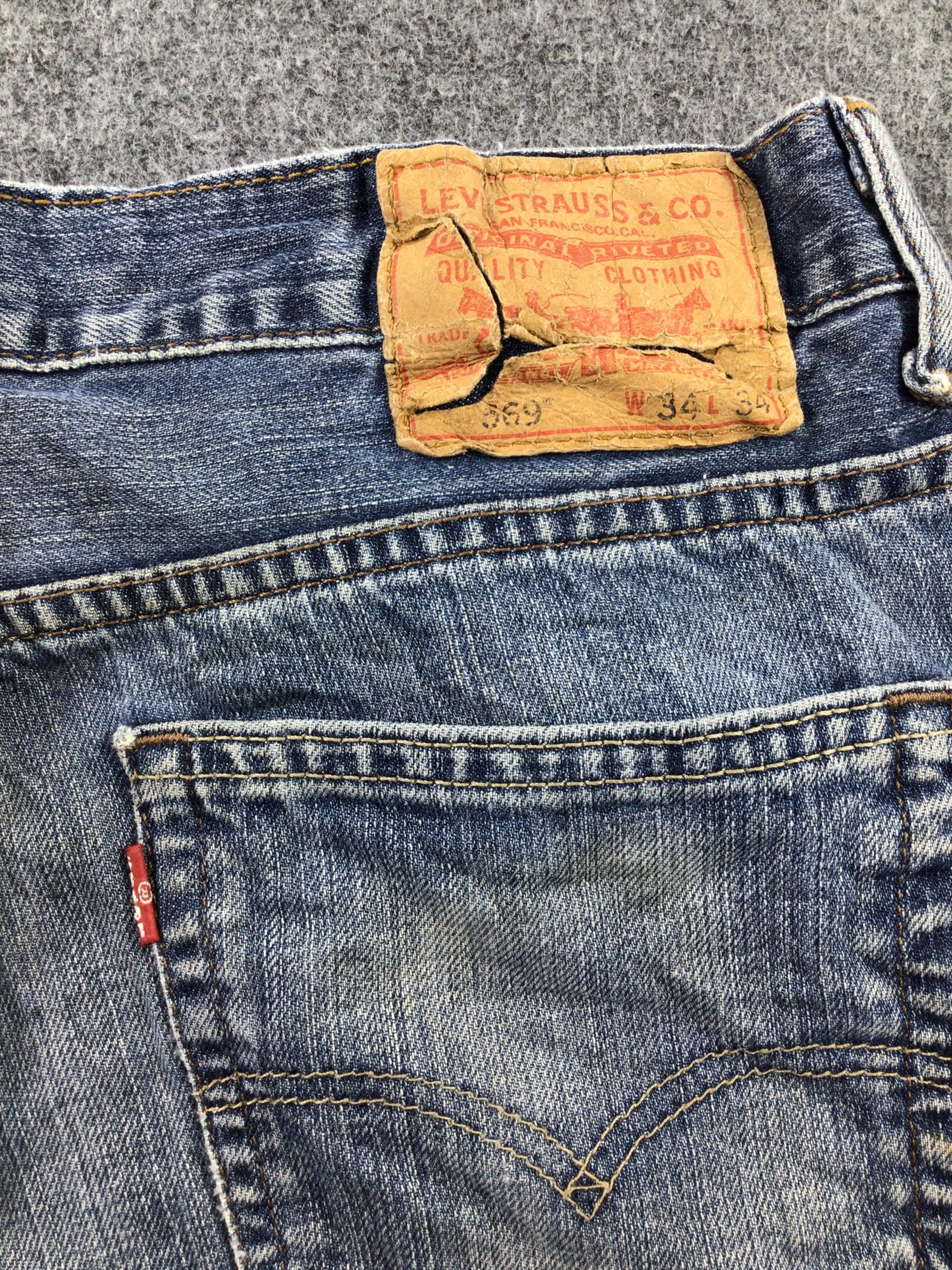 Levi's Vintage Levis 569 Jeans Distressed Denim -J845 Size US 36 / EU 52 - 5 Thumbnail