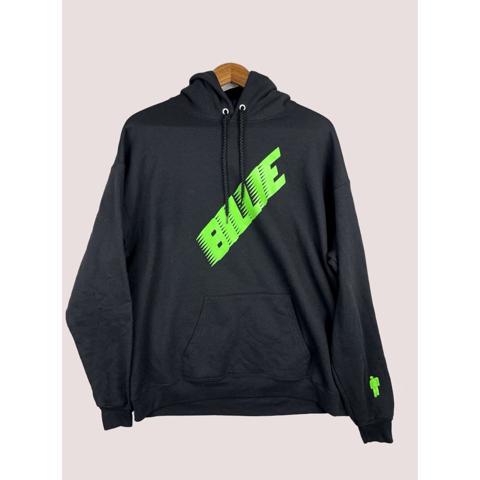 Vintage Billie Eilish Hoodie Mens Large Black World Tour Concert Sweatshirt Pullover Size US L / EU 52-54 / 3 - 1 Thumbnail