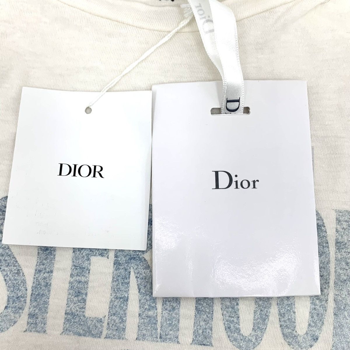 Dior Dior White Logo Crew Neck Short Sleeve T-Shirt K26WX Size M / US 6-8 / IT 42-44 - 6 Thumbnail