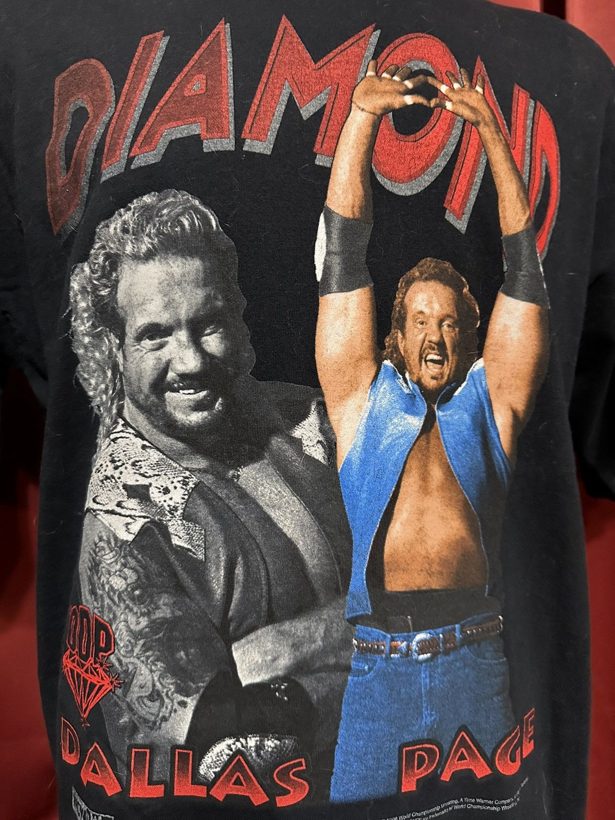 Vintage × WCW/nWo Vintage Diamond Dallas Page Tee 90s WCW/NWO Wrestling Grail Size US XL / EU 56 / 4 - 2 Thumbnail