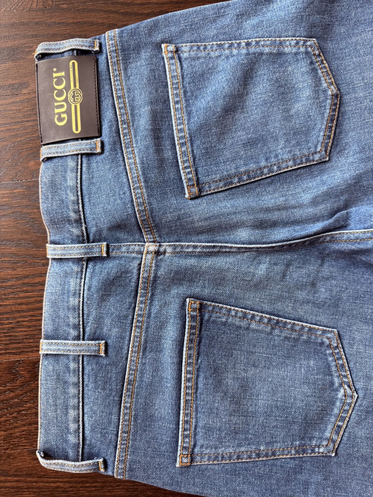 Gucci Gucci - Slim Fit Denim Jeans – Light Wash (Made in Italy) Size US 30 / EU 46 - 5 Thumbnail