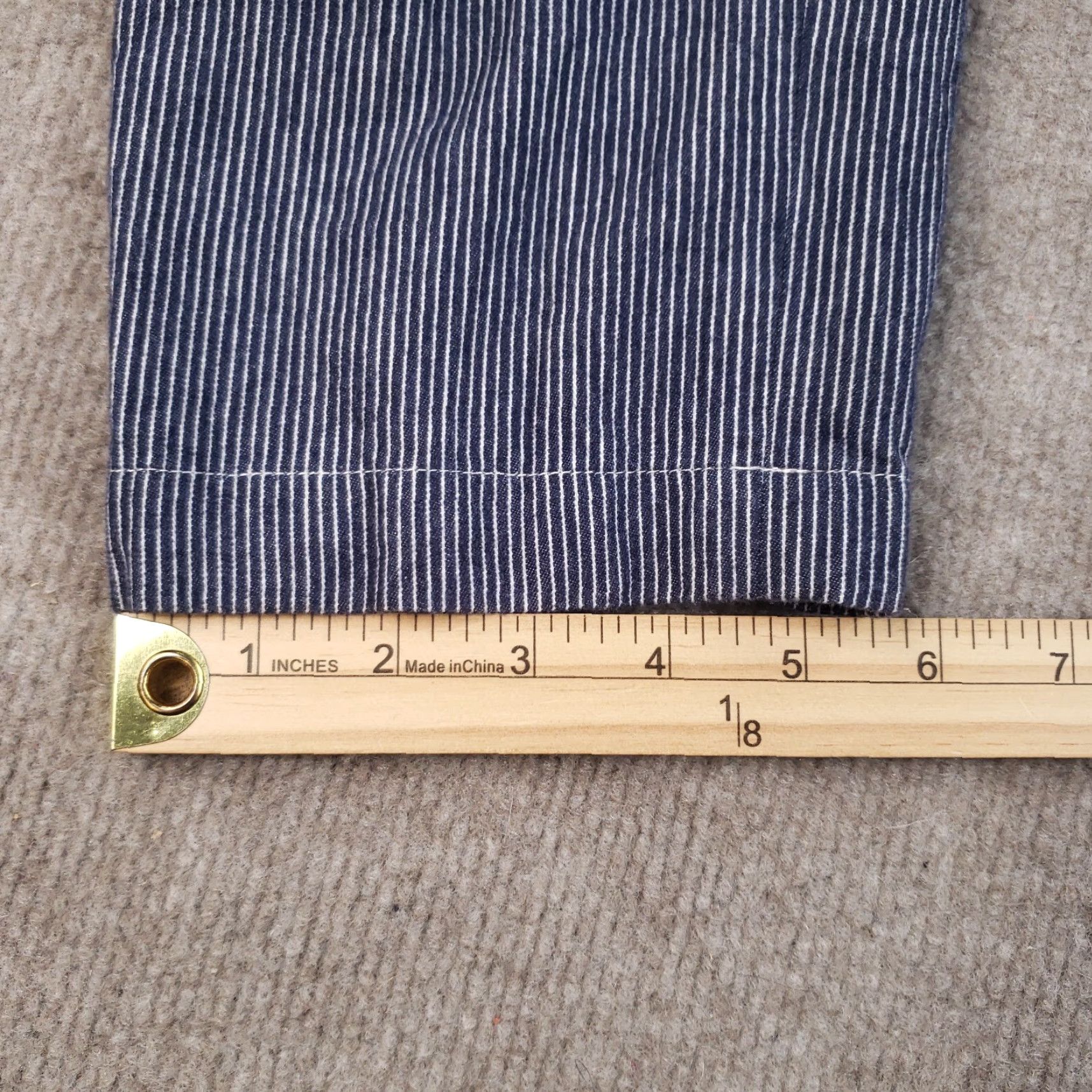 Vince Vince Womens Size 8 Pants (32x29) Blue White Striped Knit Pleated Straight Leg Size 32" / US 10 / IT 46 - 4 Thumbnail