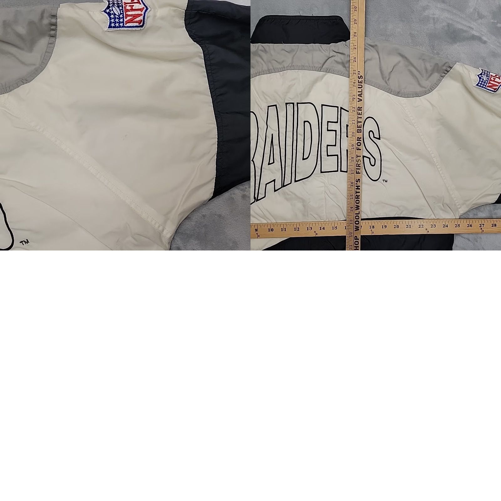 Vintage VINTAGE Apex One Raiders Jacket Windbreaker Mens Large Grey Black Streetwear Size US L / EU 52-54 / 3 - 9 Thumbnail