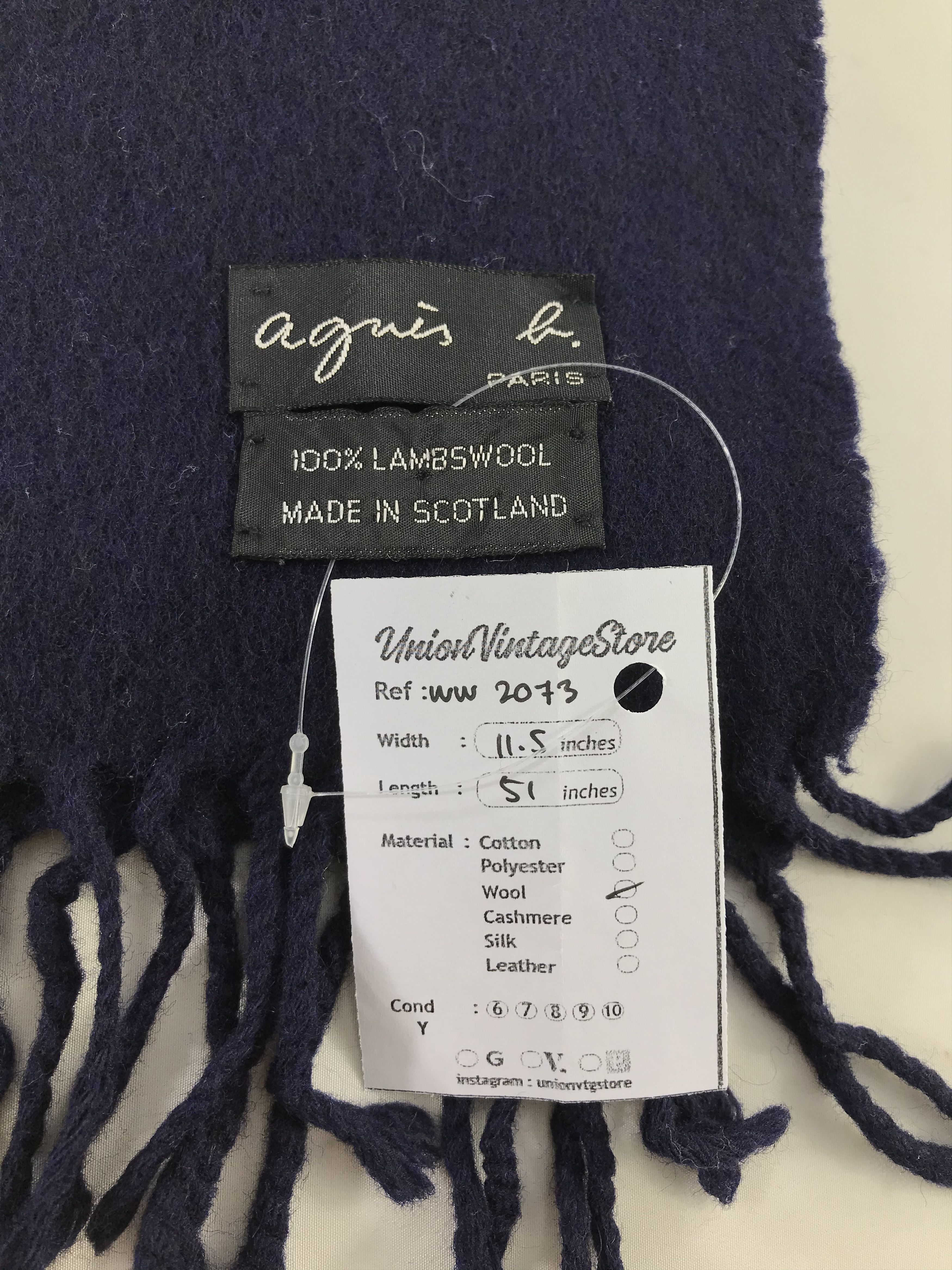 Vintage × agnes b. Agnes B. Scarf / Muffler / Neckwear - WW2073 Size ONE SIZE - 4 Thumbnail