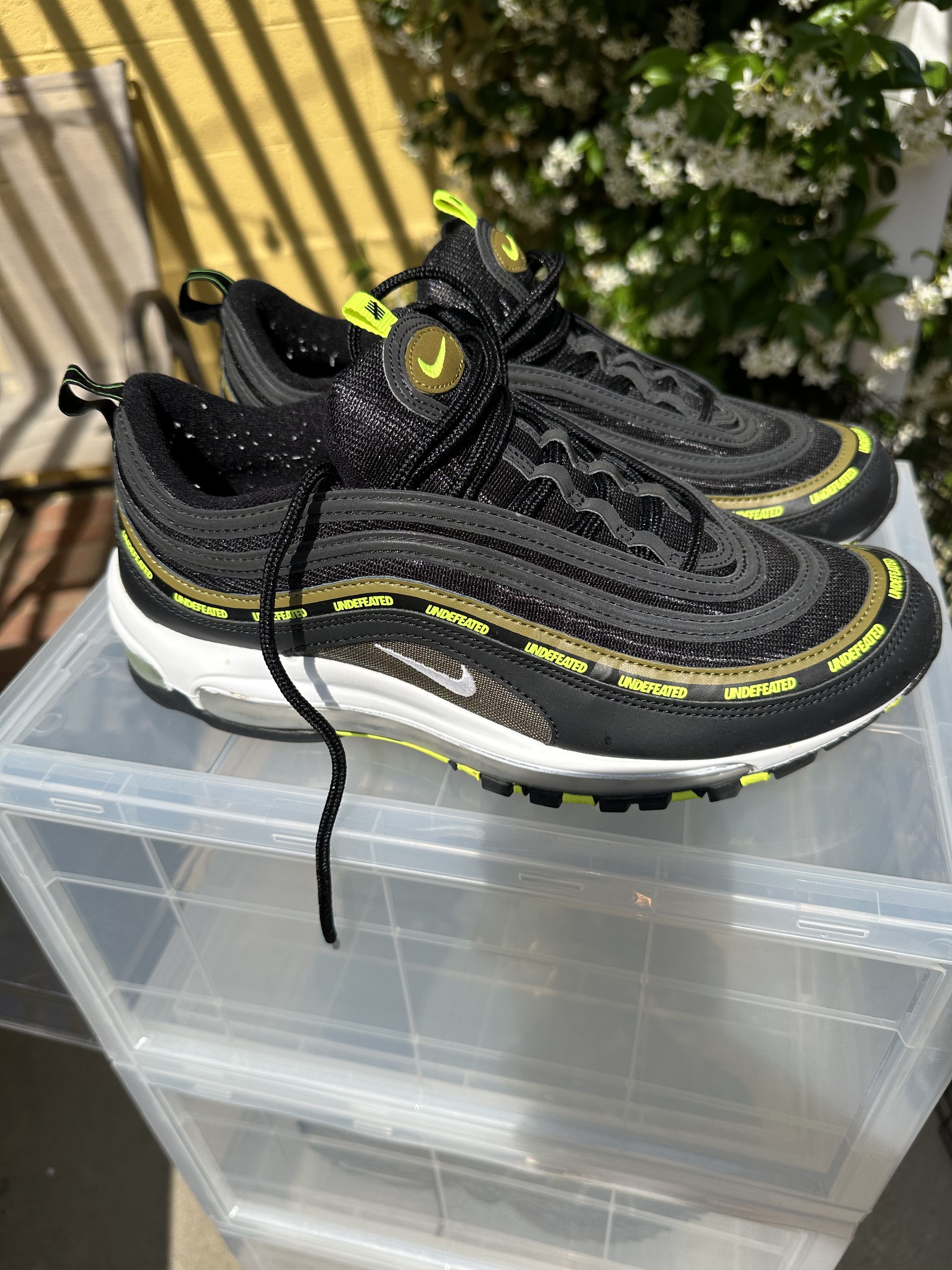 Nike × Undefeated Nike Air Max 97 Undefeated Black Volt Size US 10 / EU 43 - 1 Thumbnail